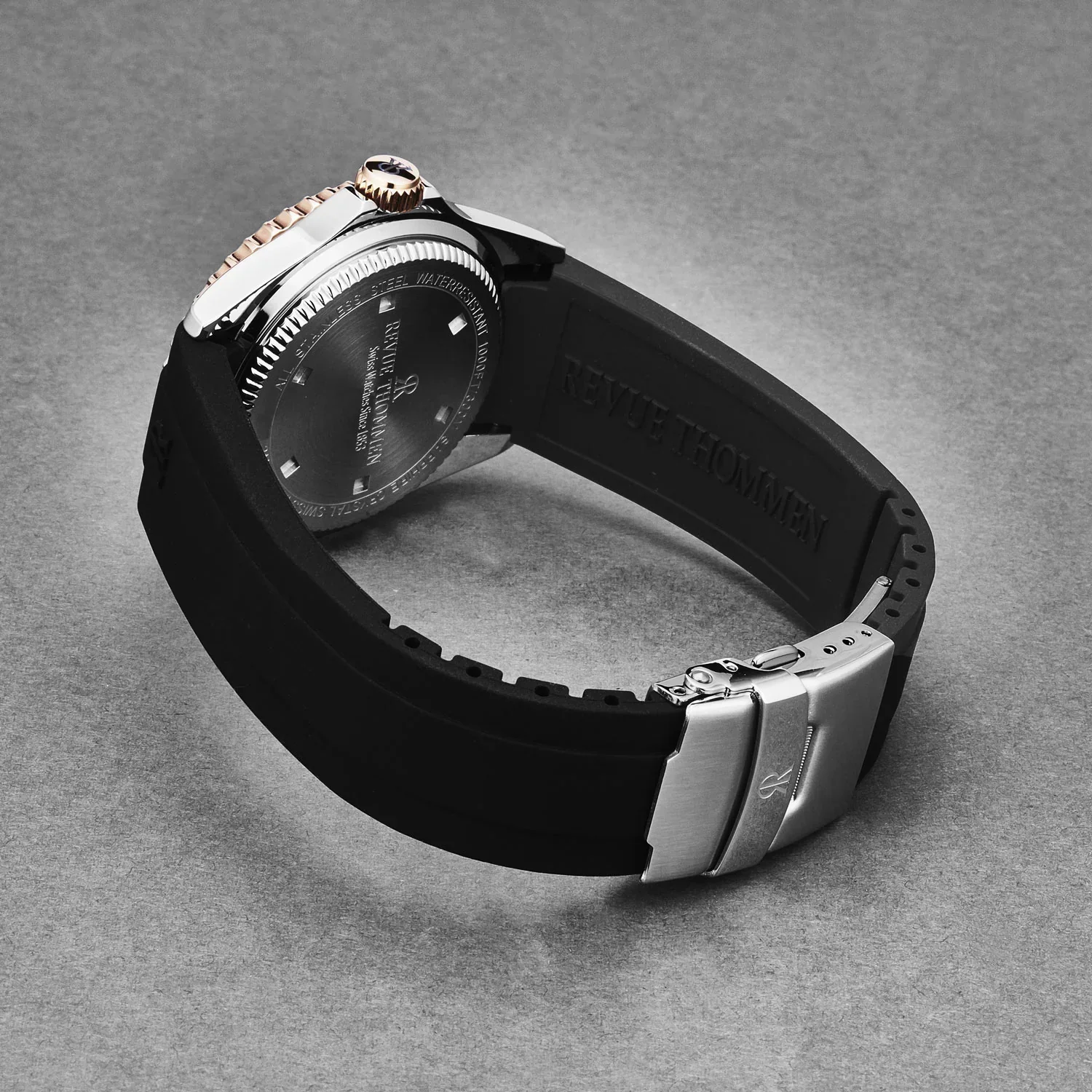 Revue Thommen Diver Black Automatic Men's Watch - Image 6