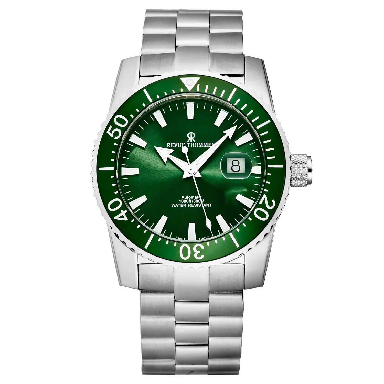 Revue Thommen Diver Men's Green Automatic Watch