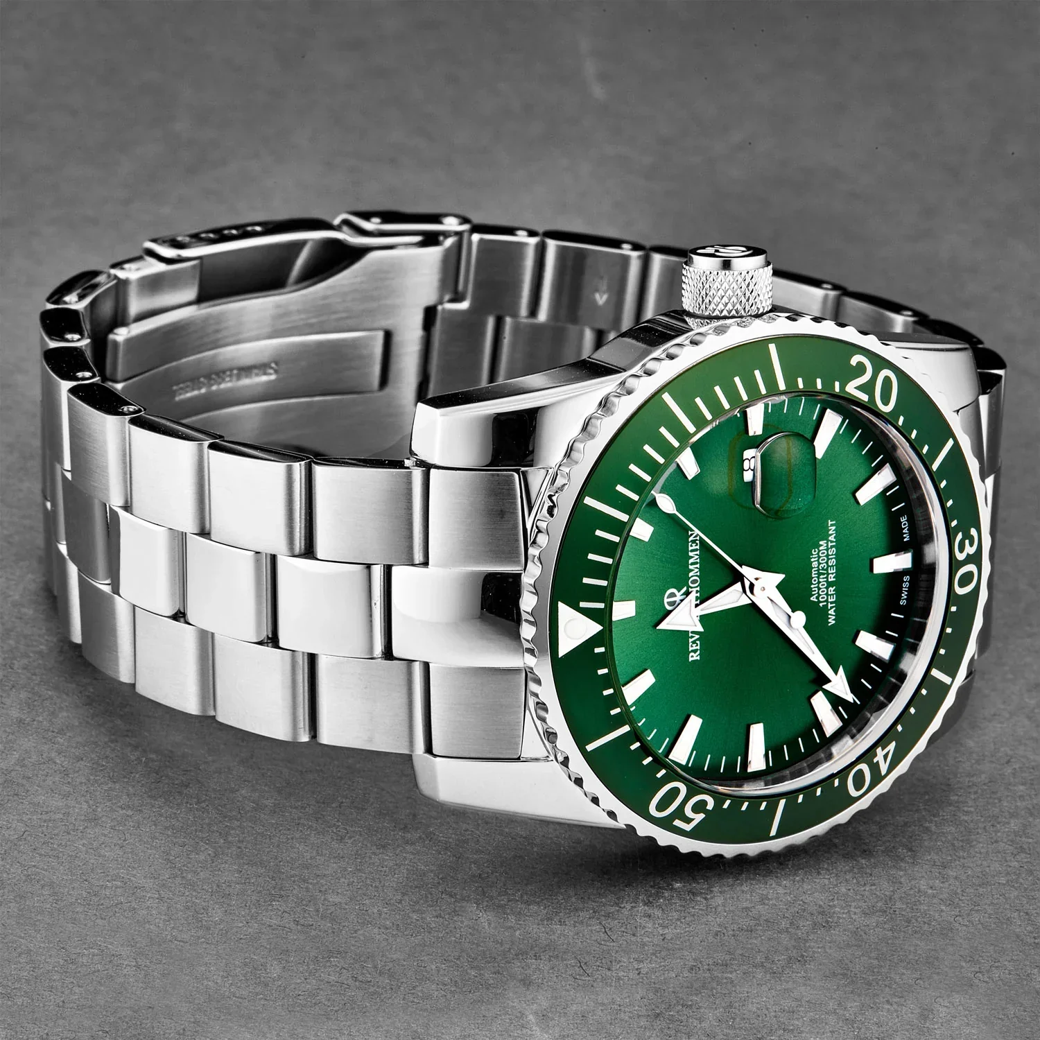 Revue Thommen Diver Men's Green Automatic Watch - Image 4