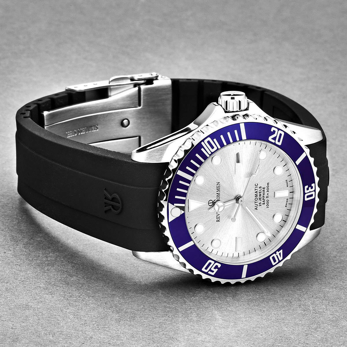 Revue Thommen Diver Silver Blue Automatic Men's Watch - Image 5