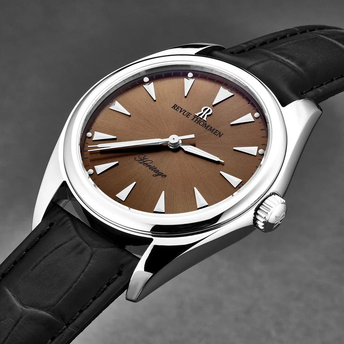 Revue Thommen Men's Heritage Brown Automatic Watch - Image 5