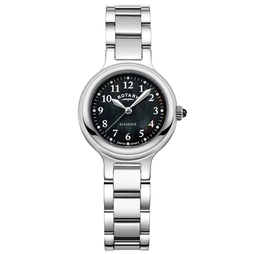 Rotary Elegance Ladies Black Watch