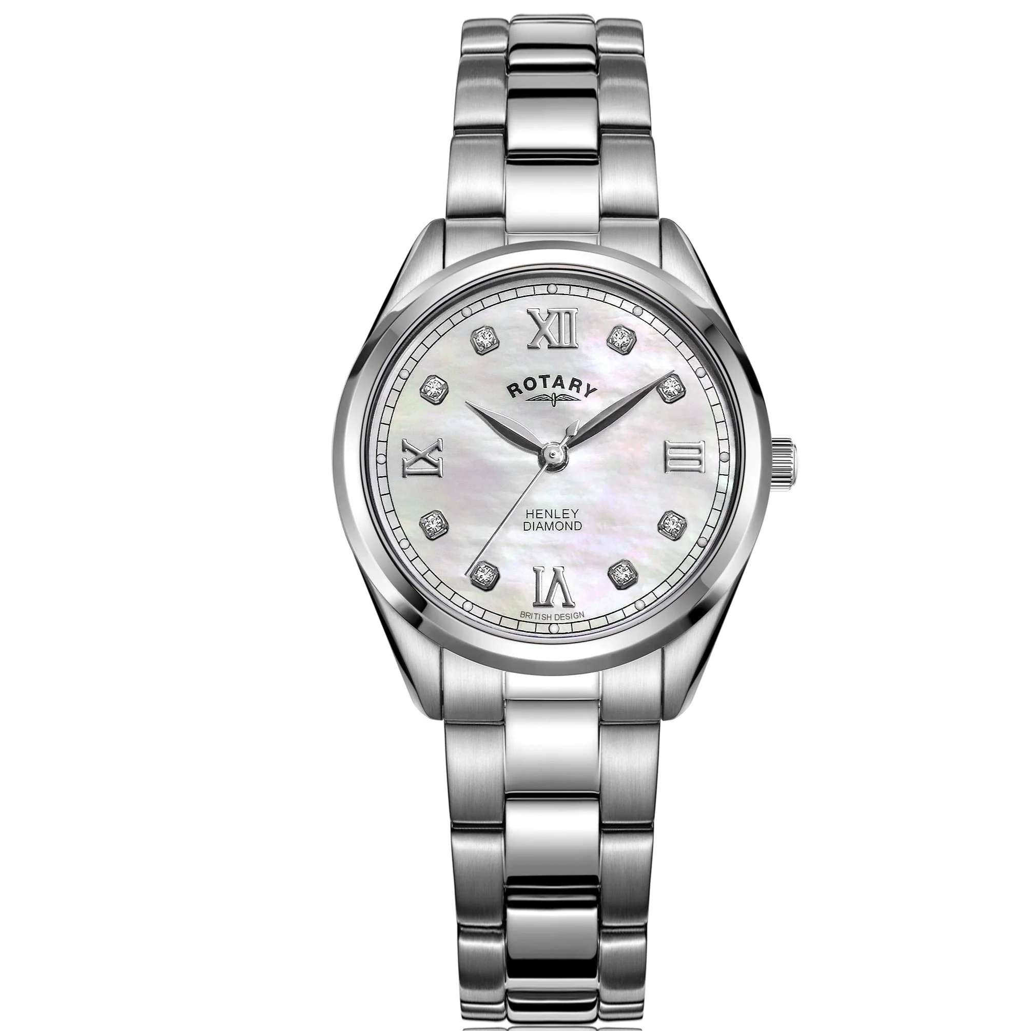 Rotary Henley Ladies White Watch