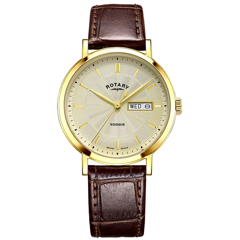 Rotary Windsor Men's Gold Watch