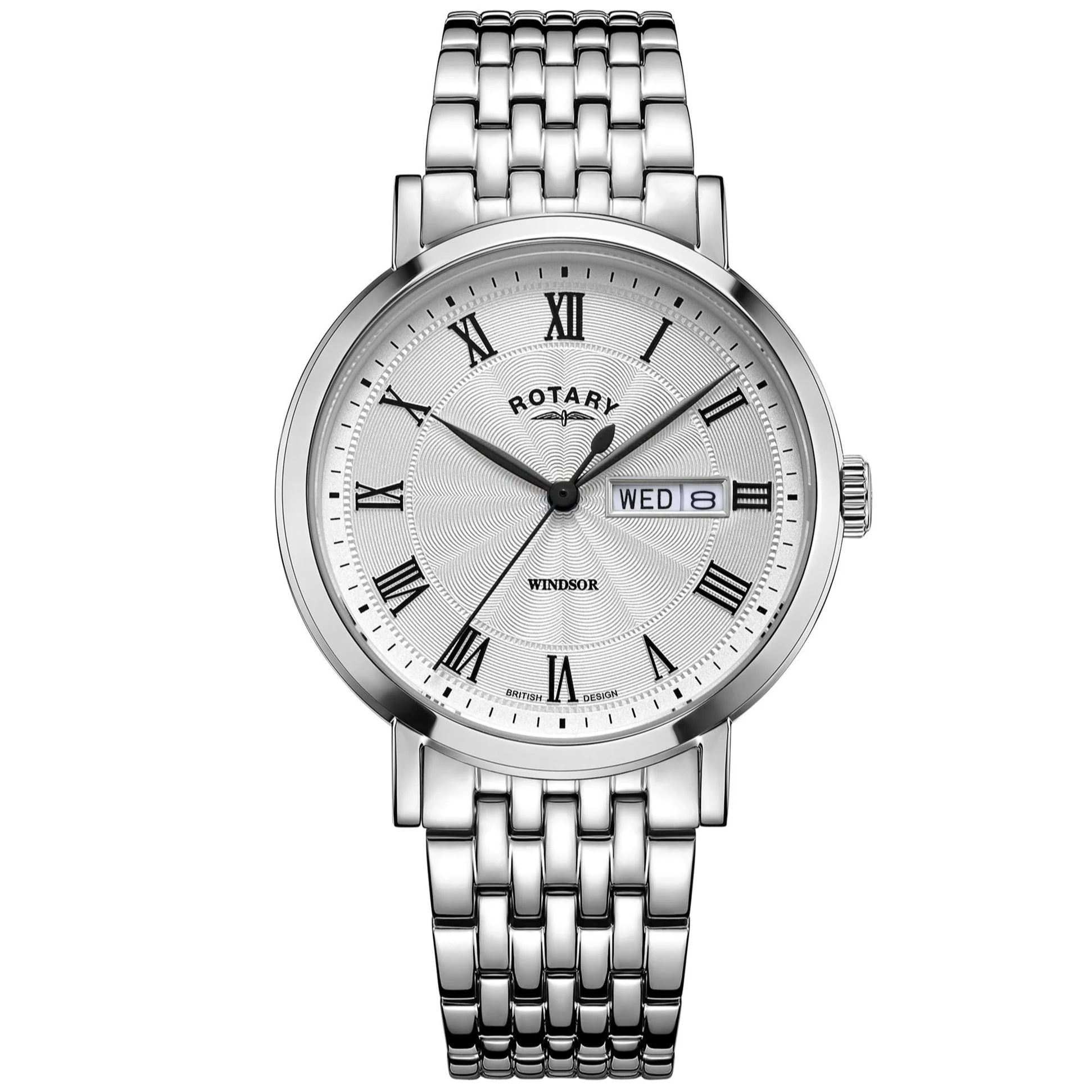 Rotary Windsor Men's Silver Watch