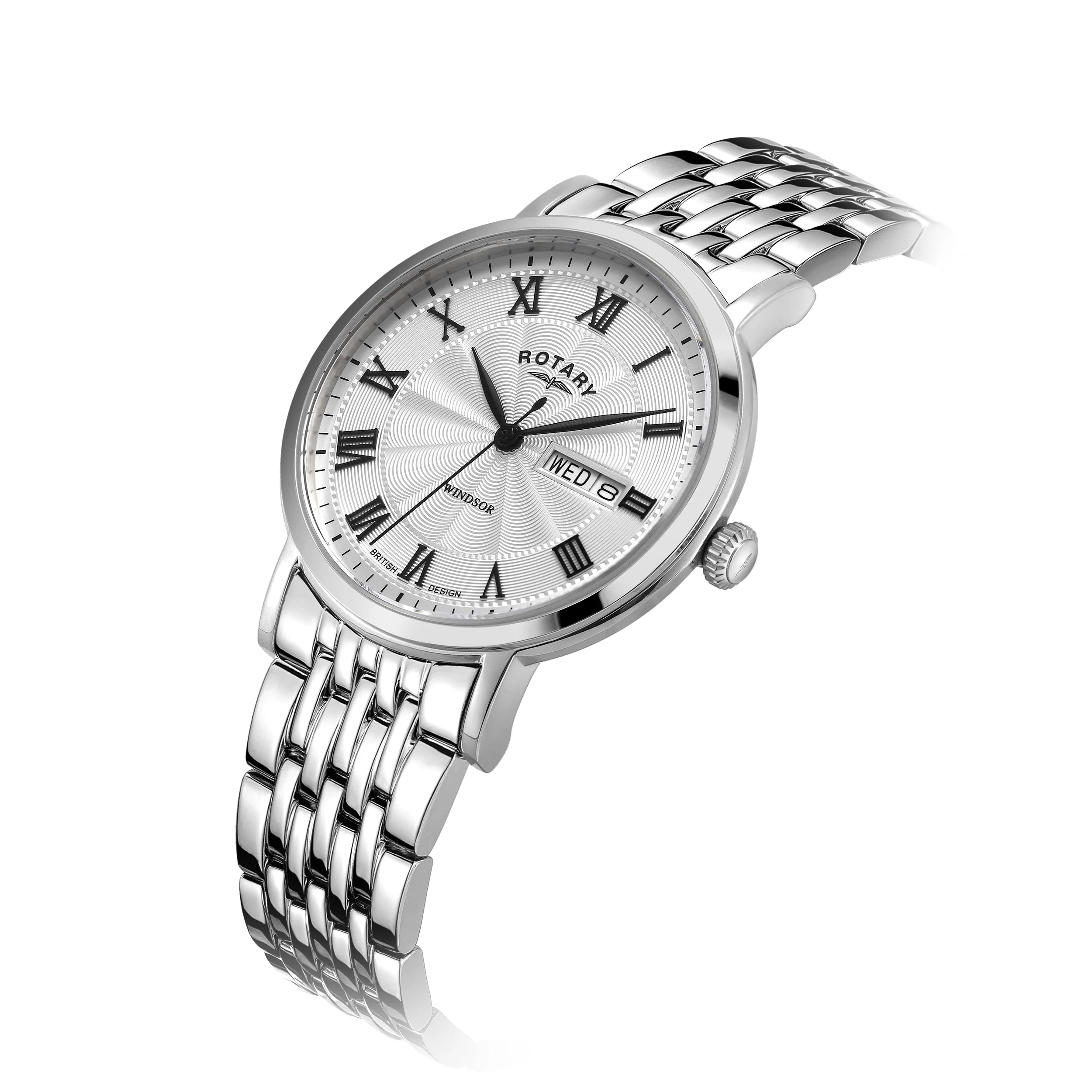 Rotary Windsor Men's Silver Watch - Image 4