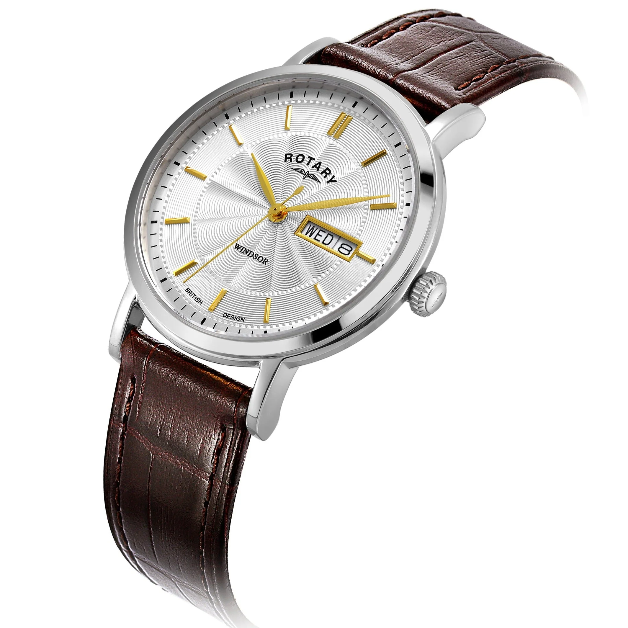 Rotary Windsor Men's Silver Watch - Image 2