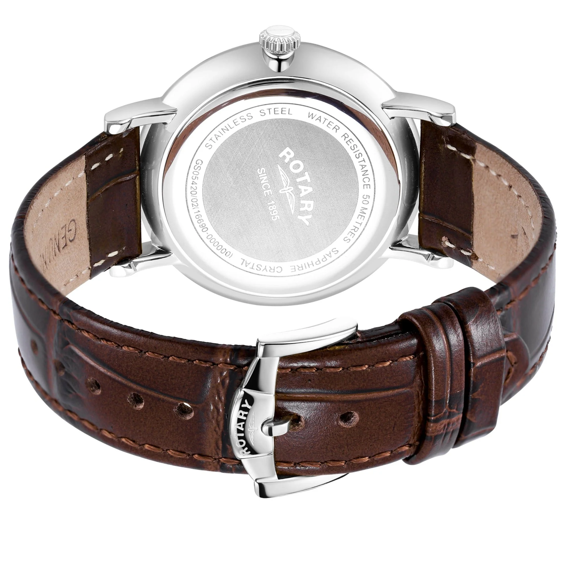 Rotary Windsor Men's Silver Watch - Image 5