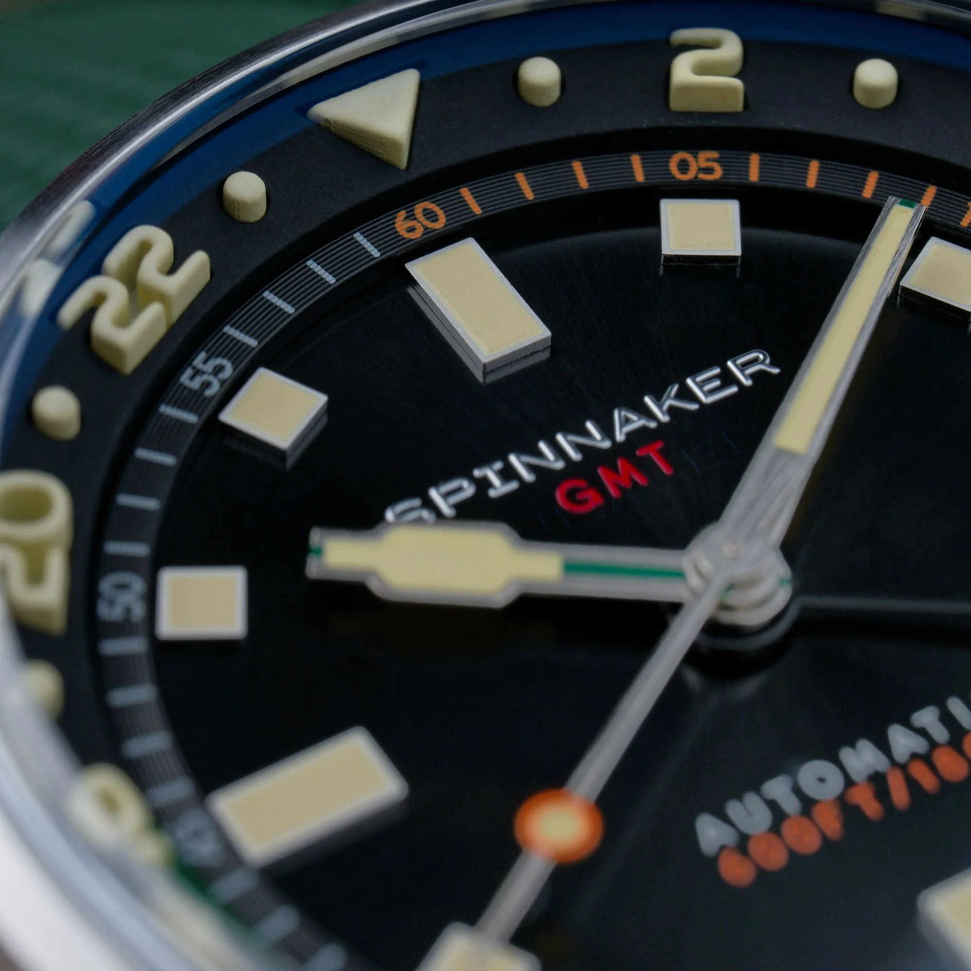 Spinnaker Bradner Automatic GMT Men's Black Green Watch - Image 6