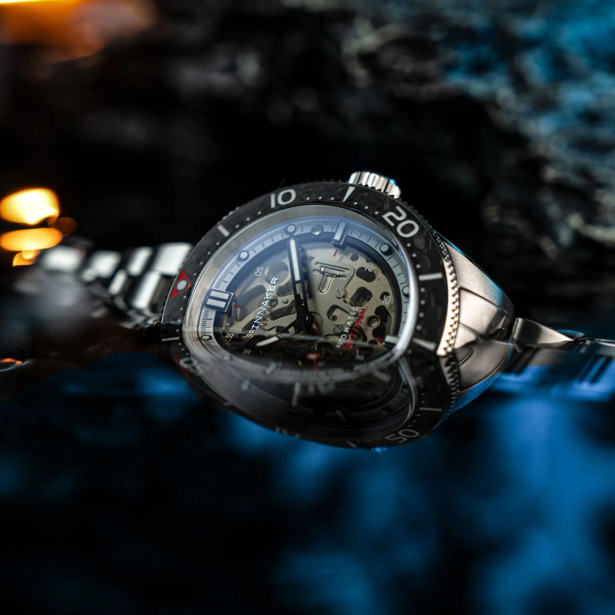 Spinnaker Croft 42 Skeleton Men's Black Watch - Image 7