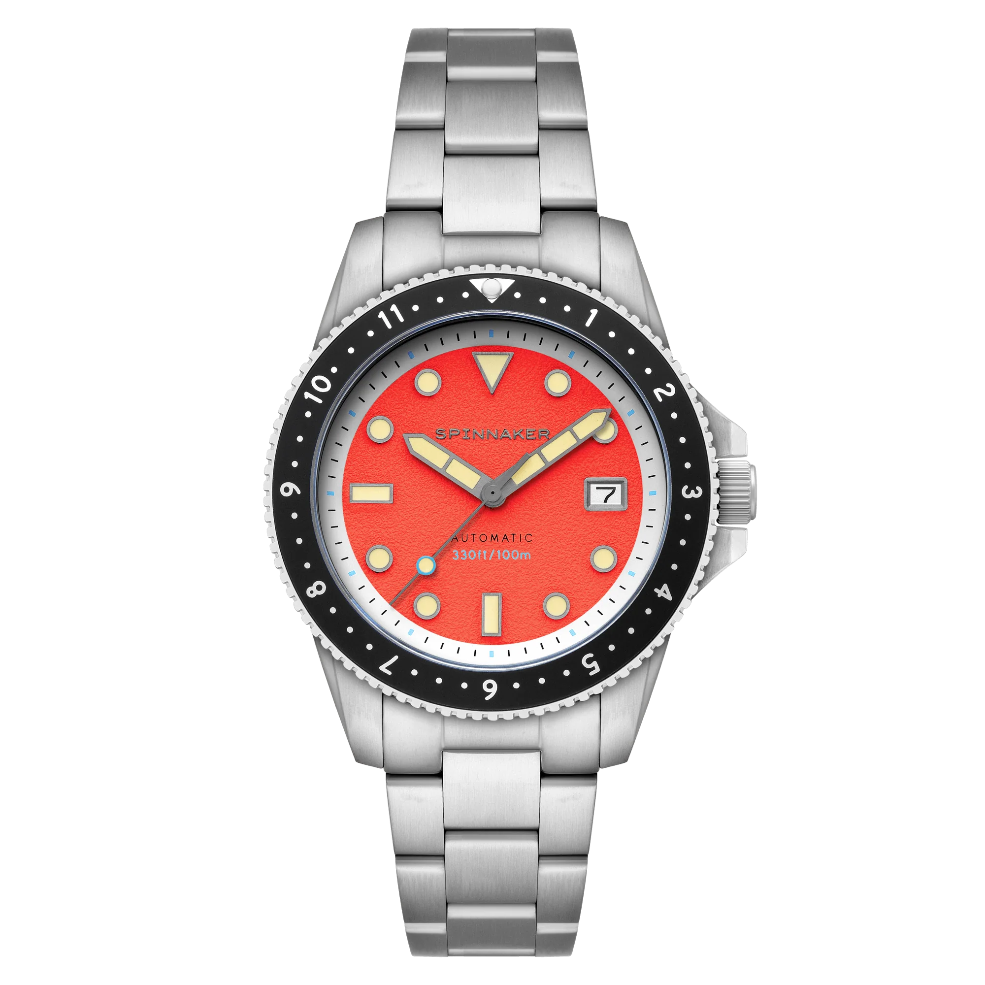 Spinnaker Croft Pioneer Men's Orange Automatic Watch
