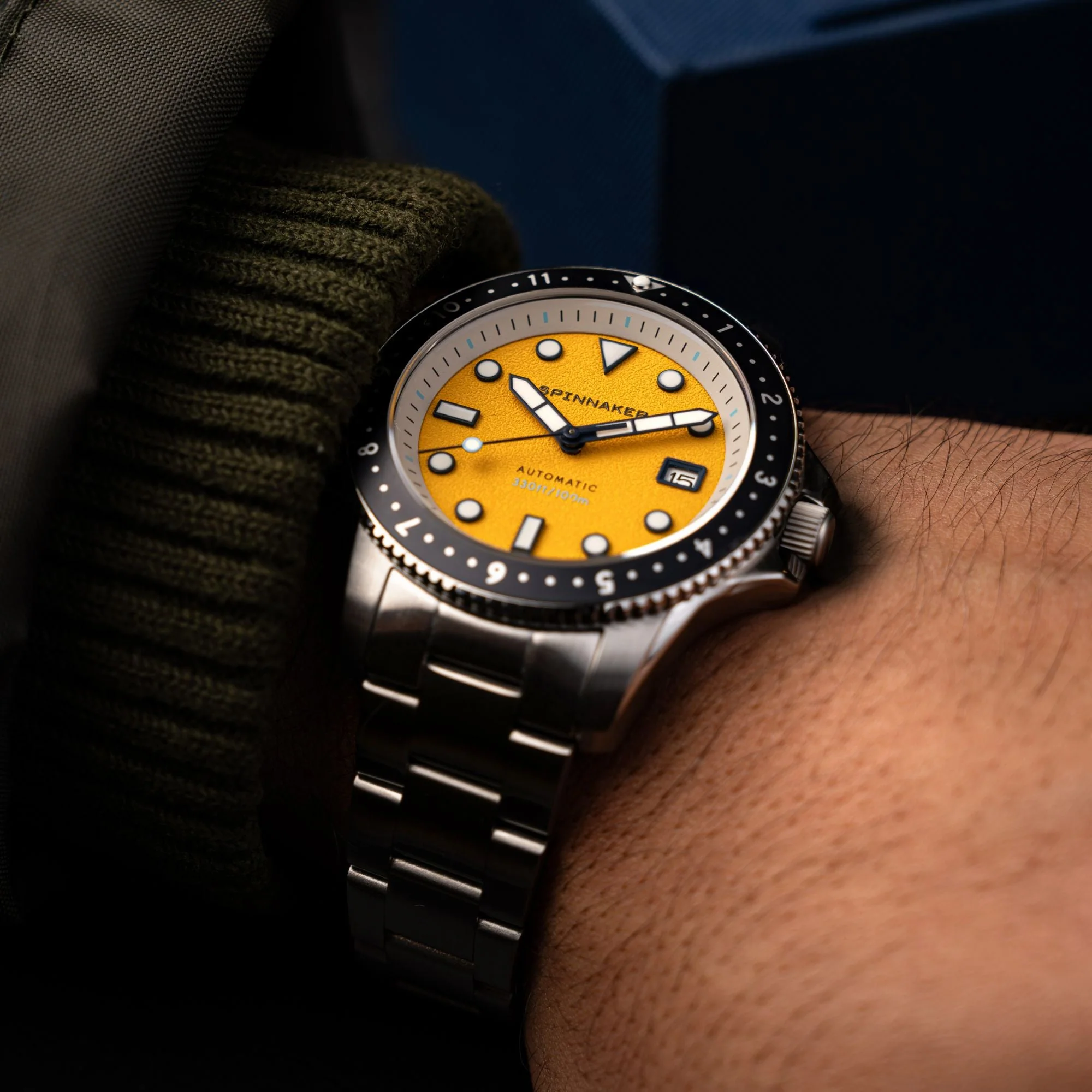 Spinnaker Croft Pioneer Men's Yellow Automatic Watch - Image 3