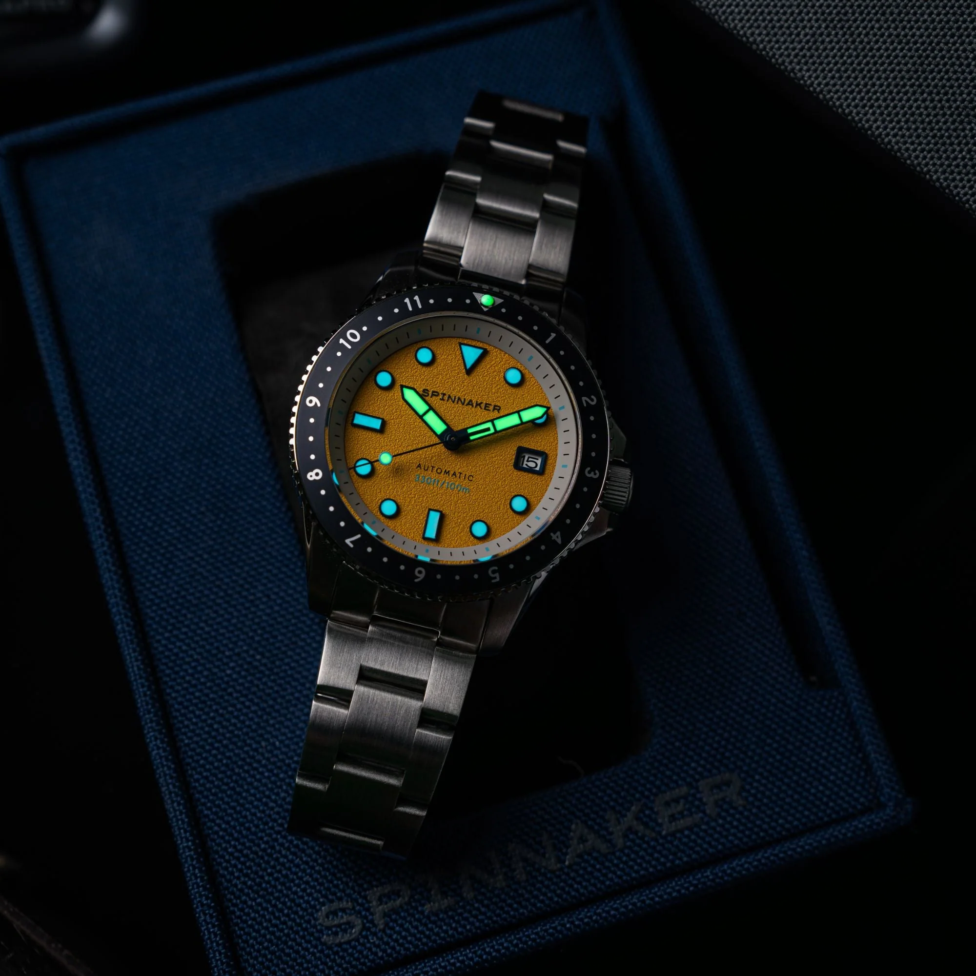 Spinnaker Croft Pioneer Men's Yellow Automatic Watch - Image 4
