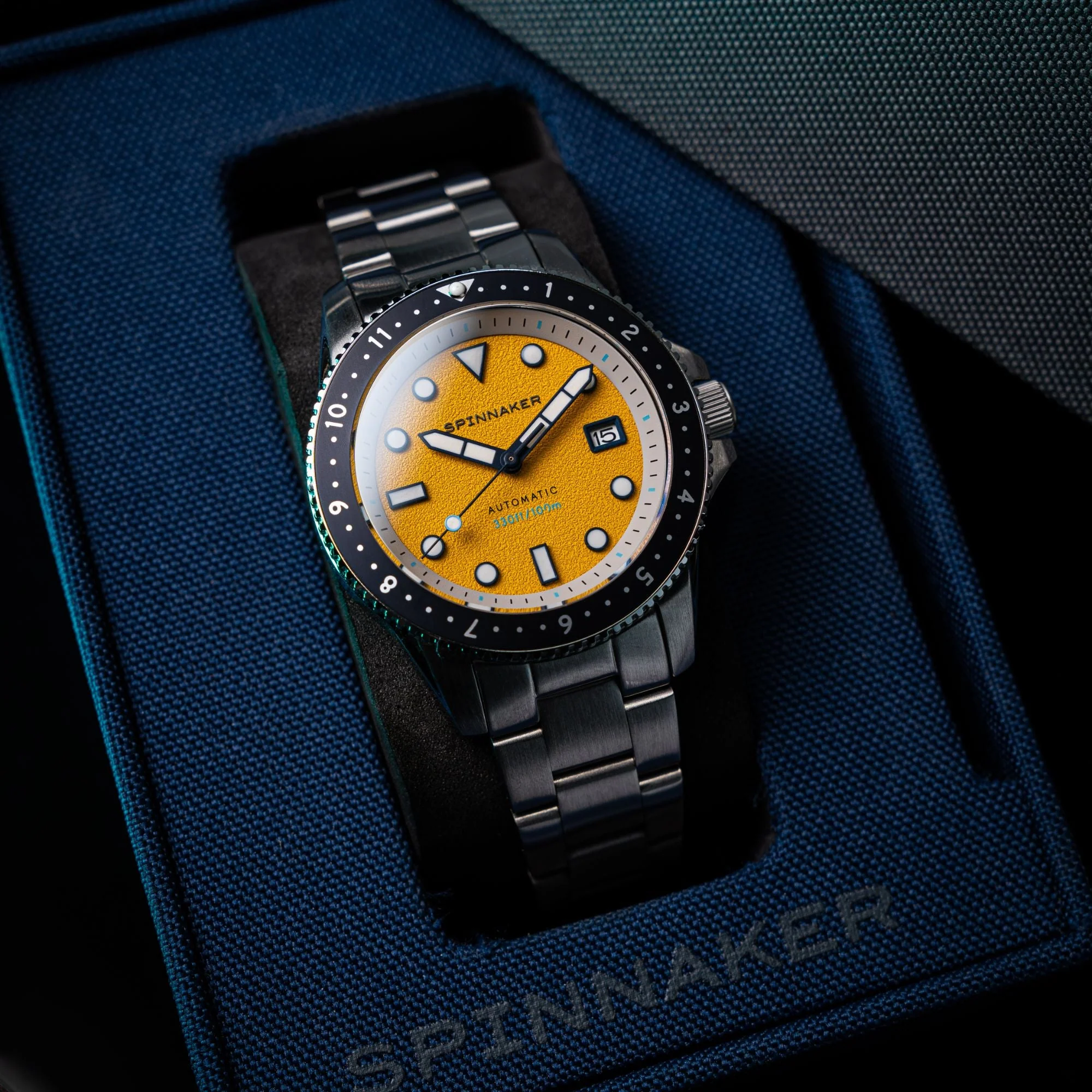 Spinnaker Croft Pioneer Men's Yellow Automatic Watch - Image 8