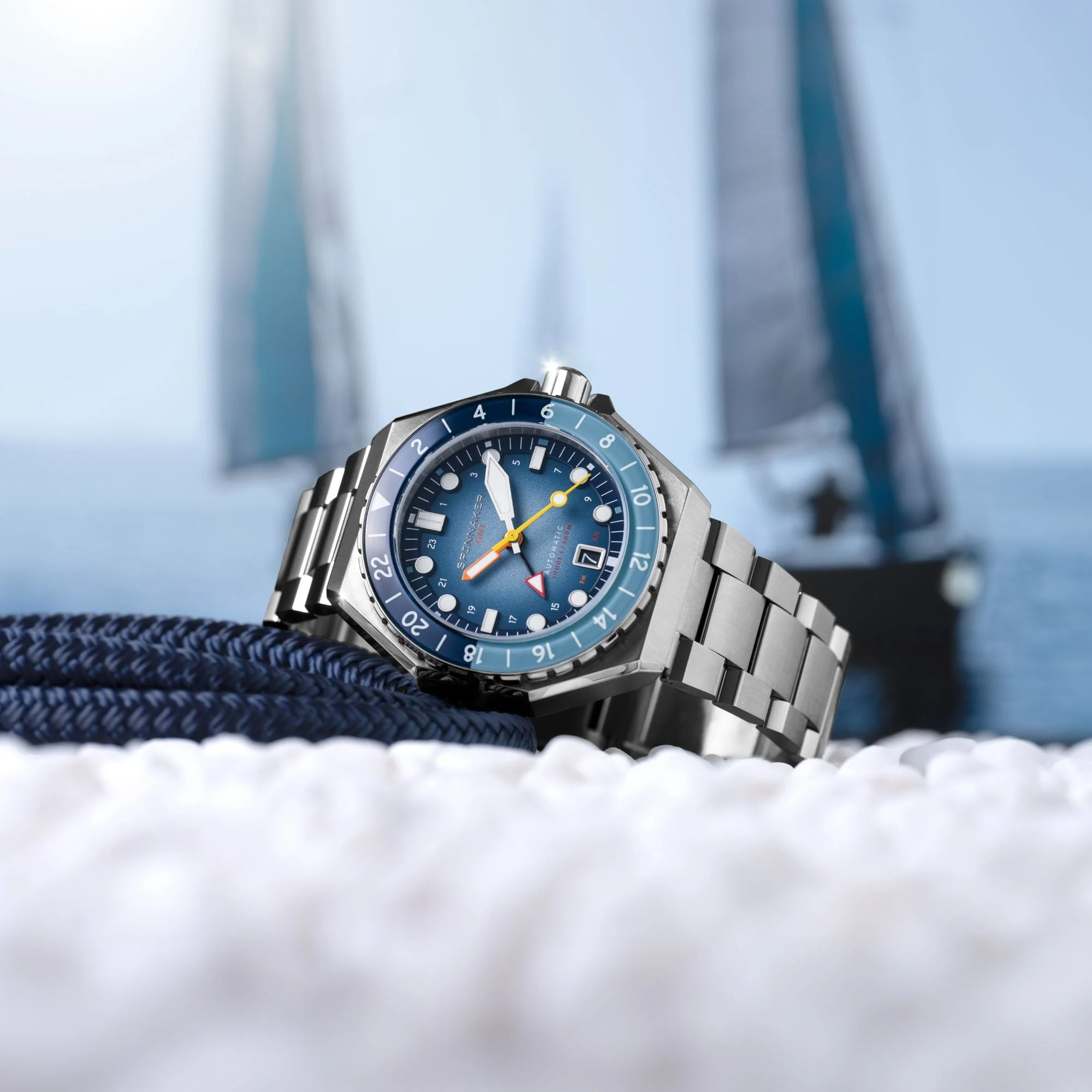 Spinnaker Dumas GMT Automatic Men's Blue Watch - Image 5