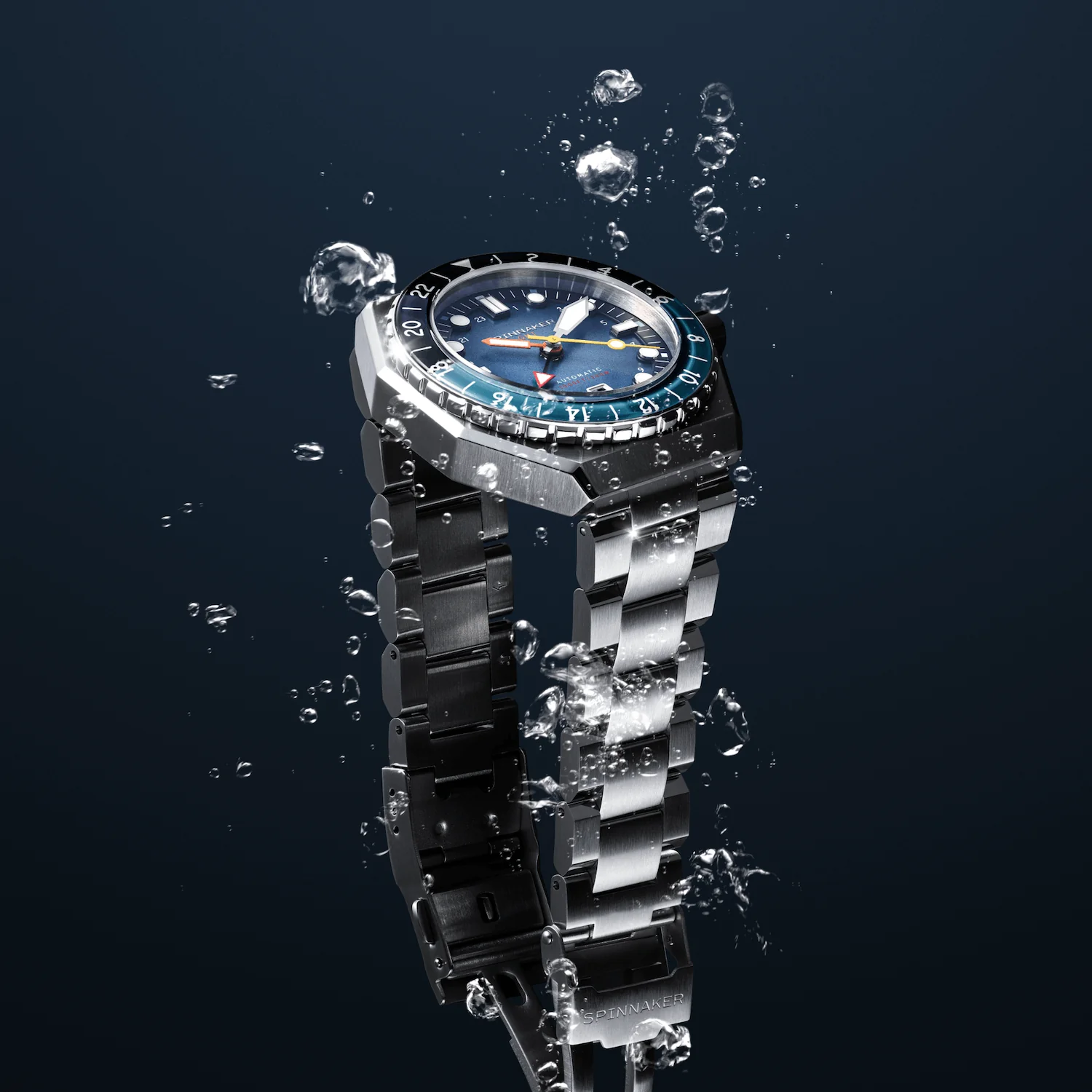 Spinnaker Dumas GMT Automatic Men's Blue Watch - Image 6