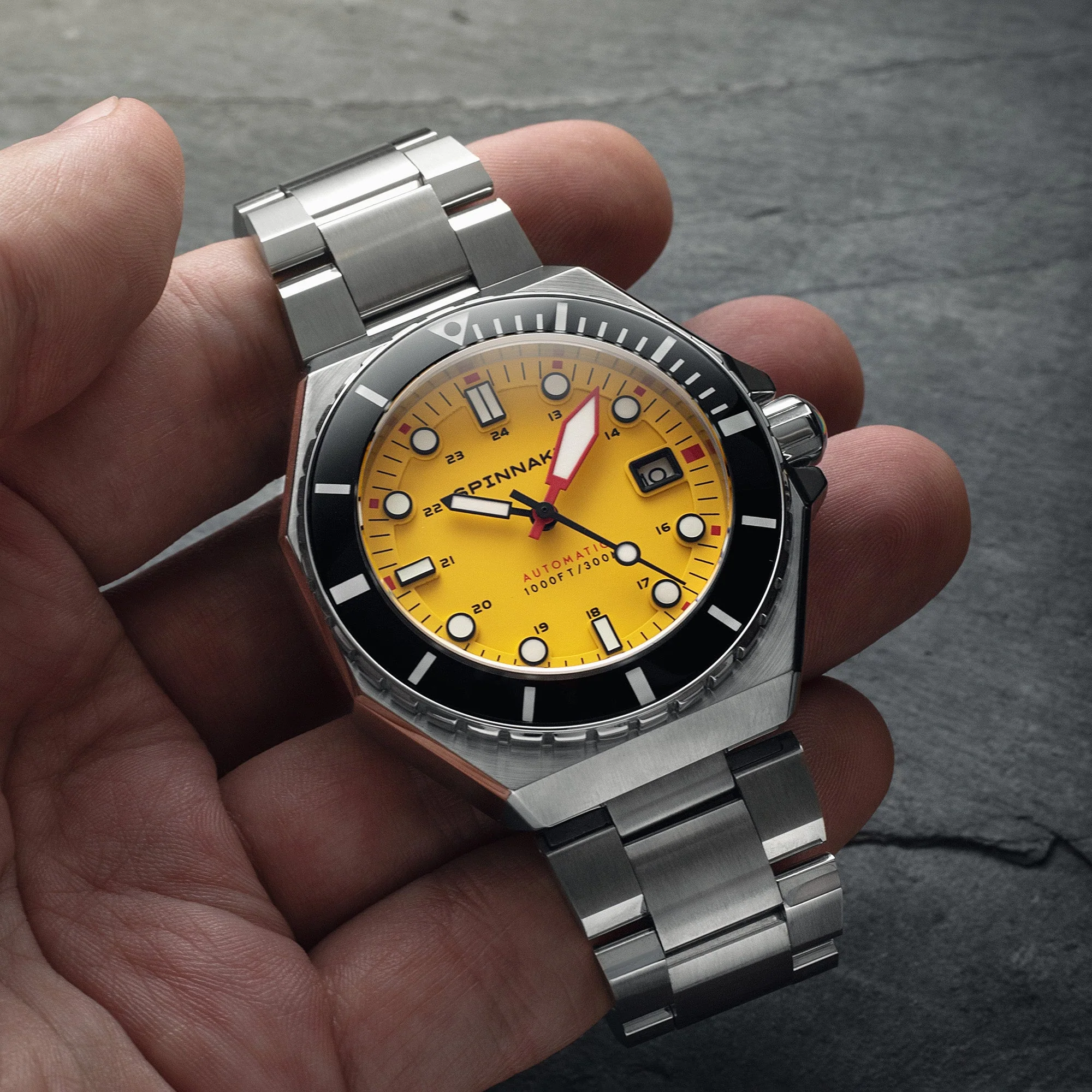 Spinnaker Dumas Men’s Yellow Automatic Diver Watch - Image 8