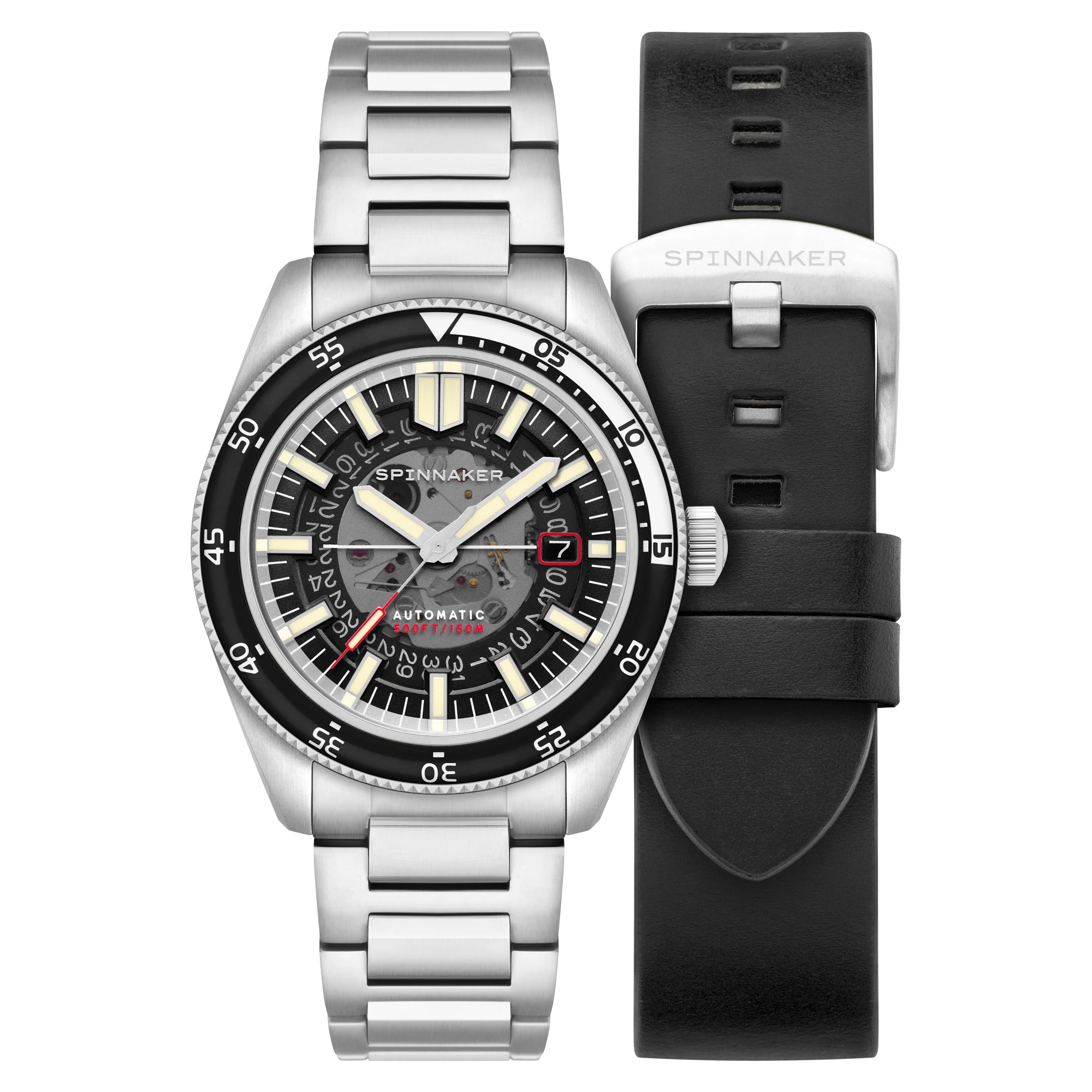 Spinnaker Fleuss Men's Black Automatic Watch