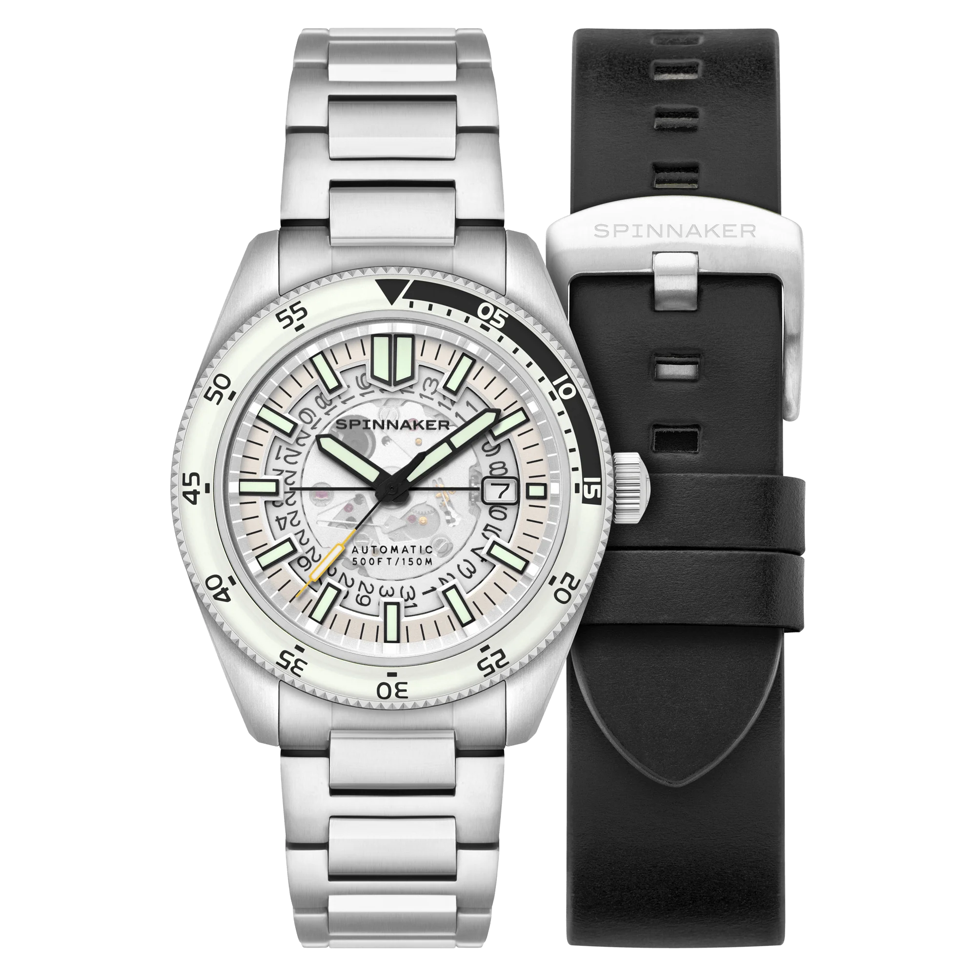 Spinnaker Fleuss Men's White Automatic Watch