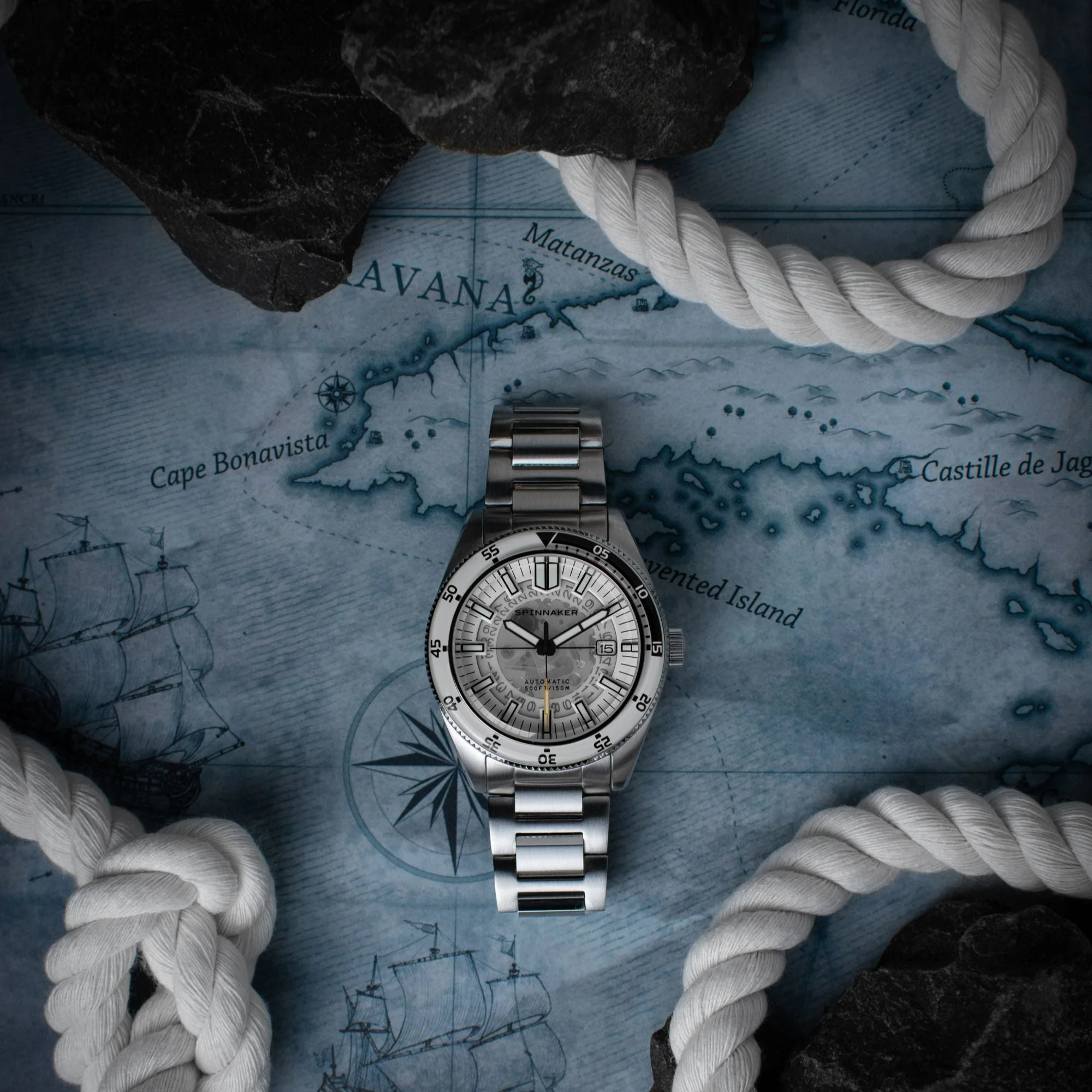 Spinnaker Fleuss Men's White Automatic Watch - Image 6
