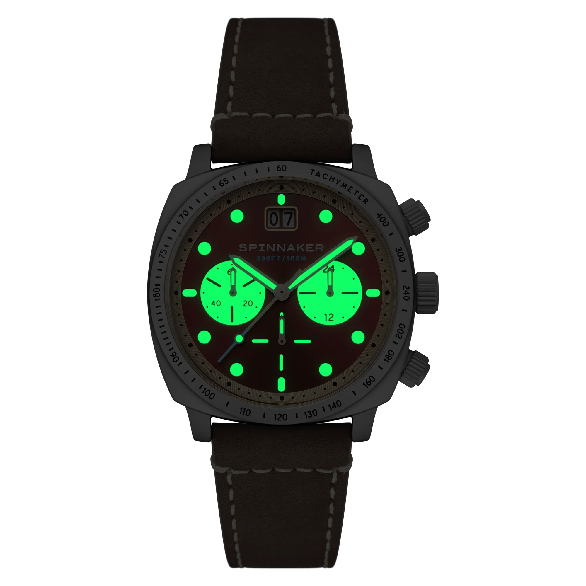 Spinnaker Hull Chronograph Men's Red Retro Watch - Image 3