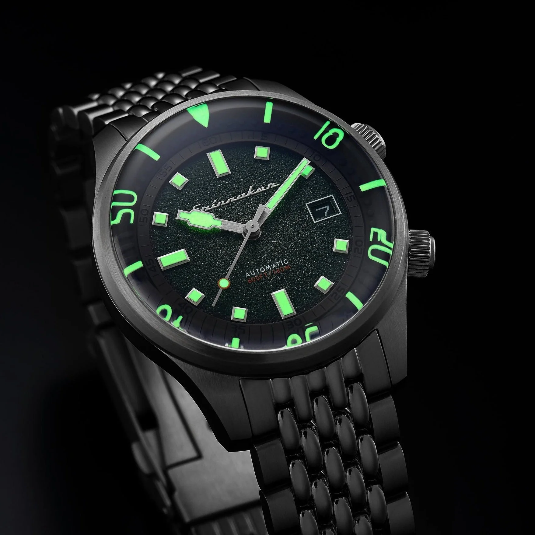 Spinnaker Bradner Automatic Men's Green Diver Watch - Image 3