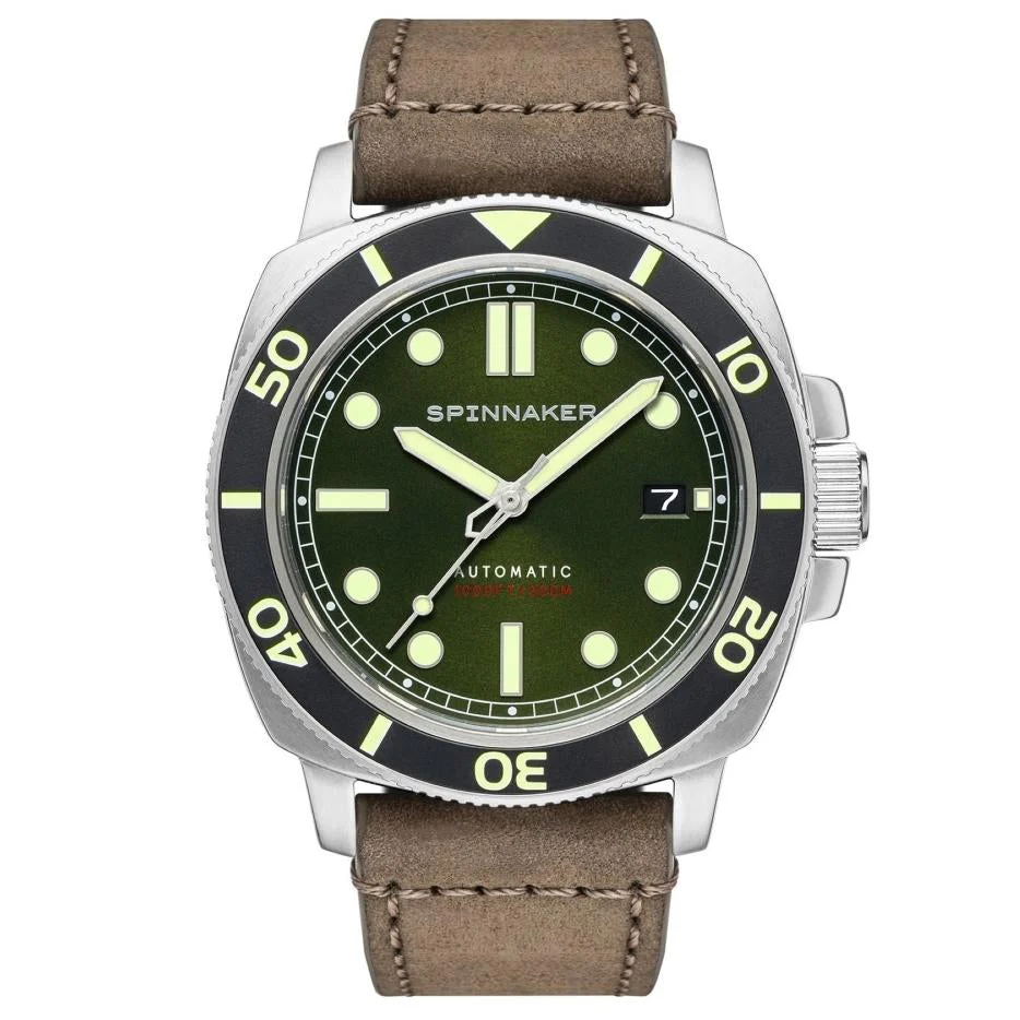 Spinnaker Hull Diver Green Dial Automatic Dive Watch