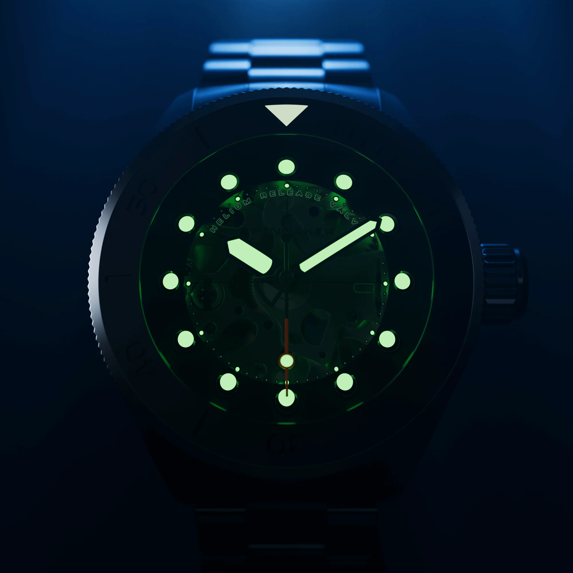 Spinnaker Piccard Diver Men's Black Skeleton Watch - Image 3