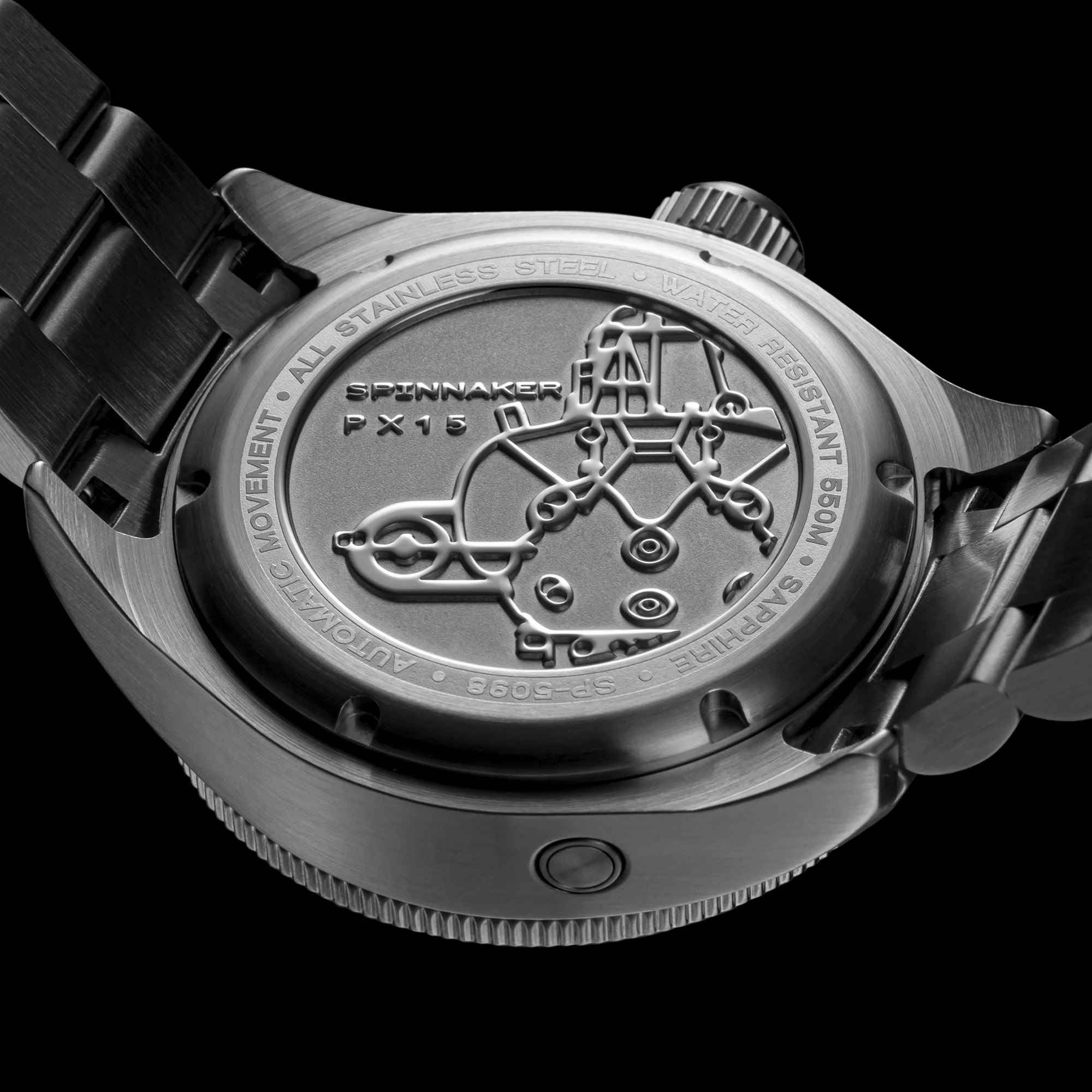 Spinnaker Piccard Men's Orange Automatic Dive Watch - Image 4