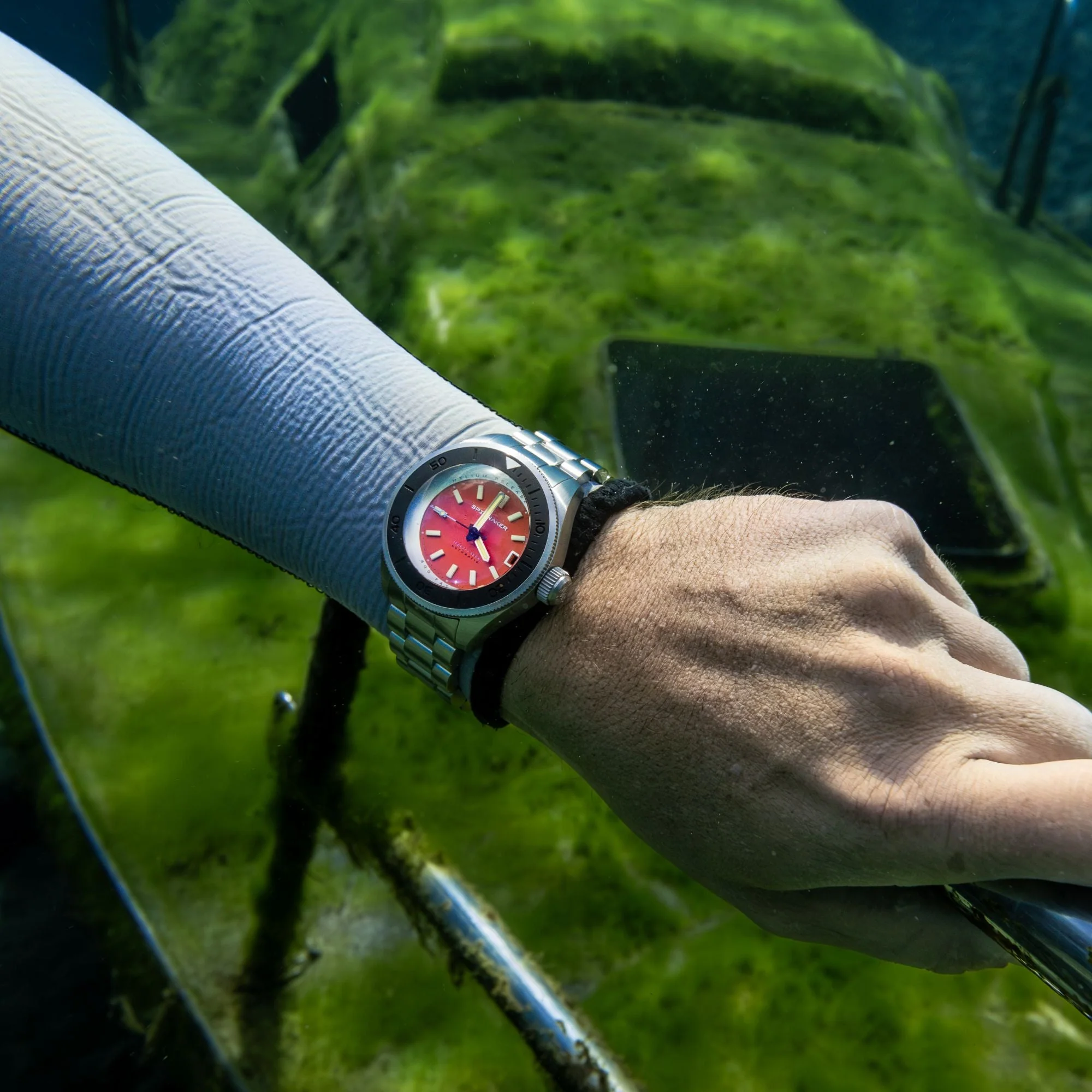 Spinnaker Piccard Men's Orange Automatic Dive Watch - Image 9