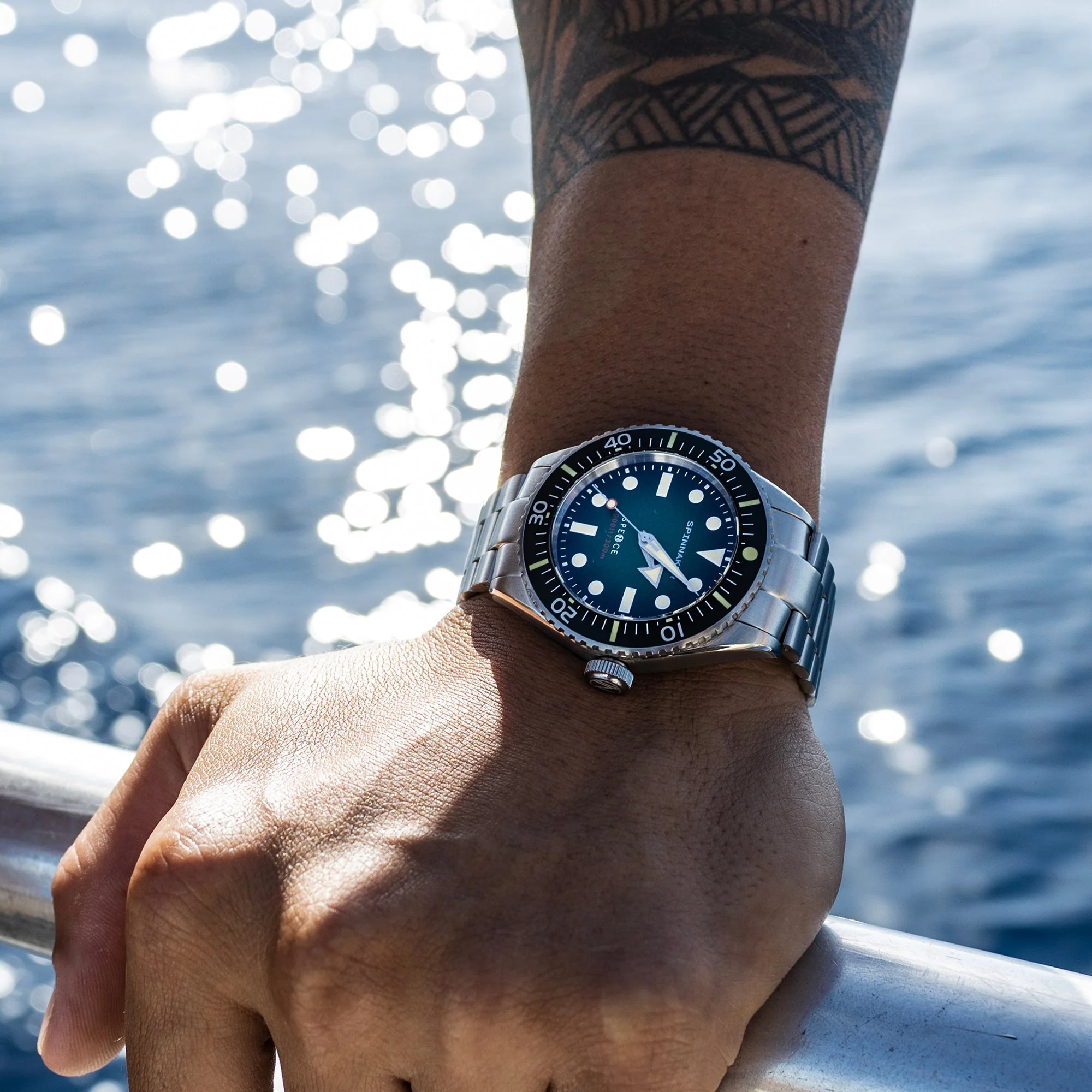 Spinnaker Spence 300 Green Automatic Watch - Image 8