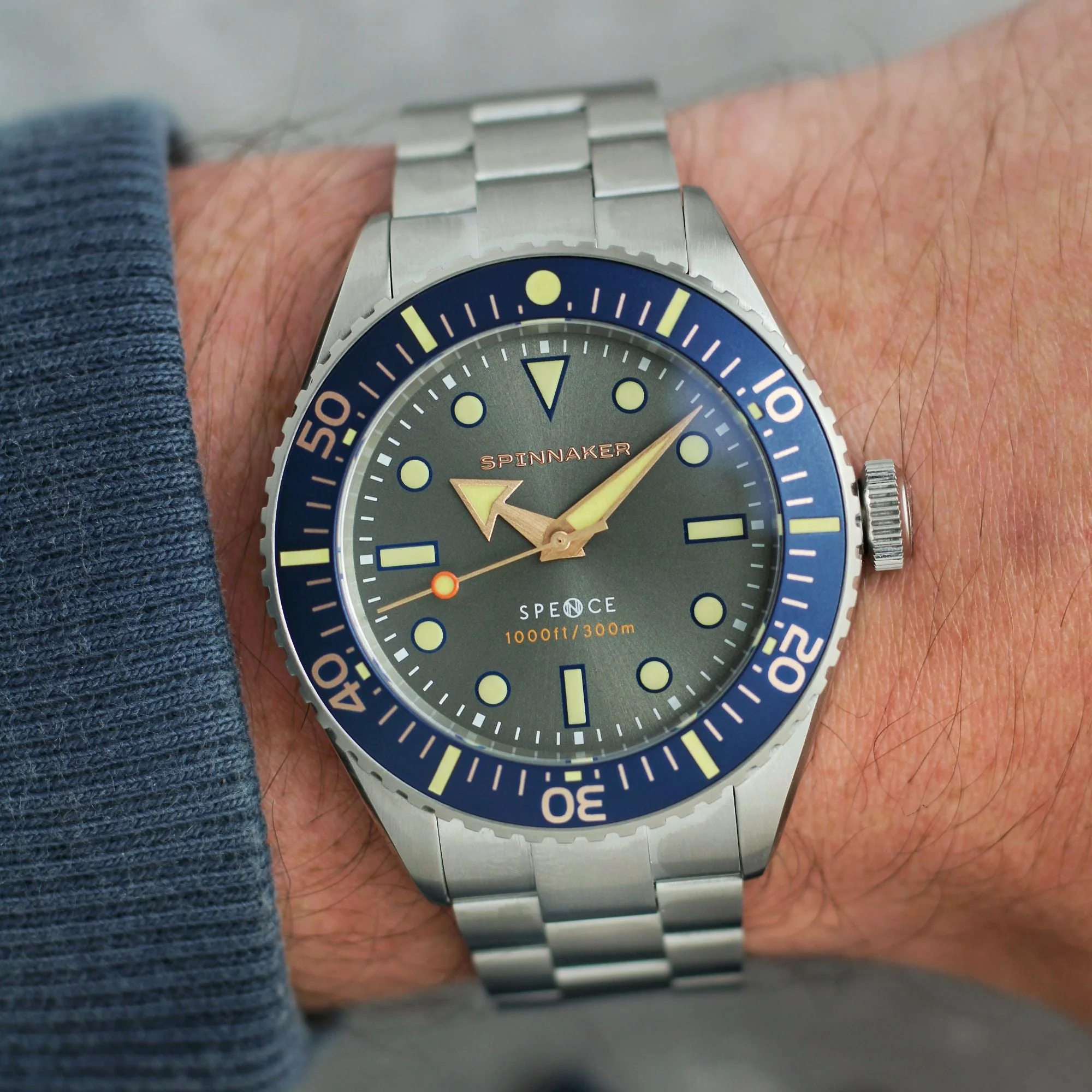 Spinnaker Spence 300 Grey Automatic Diver Watch - Image 9