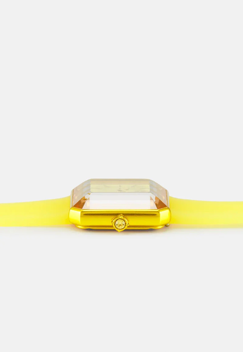 Swarovski Watch Lucent with Silicone Strap Yellow - Image 4