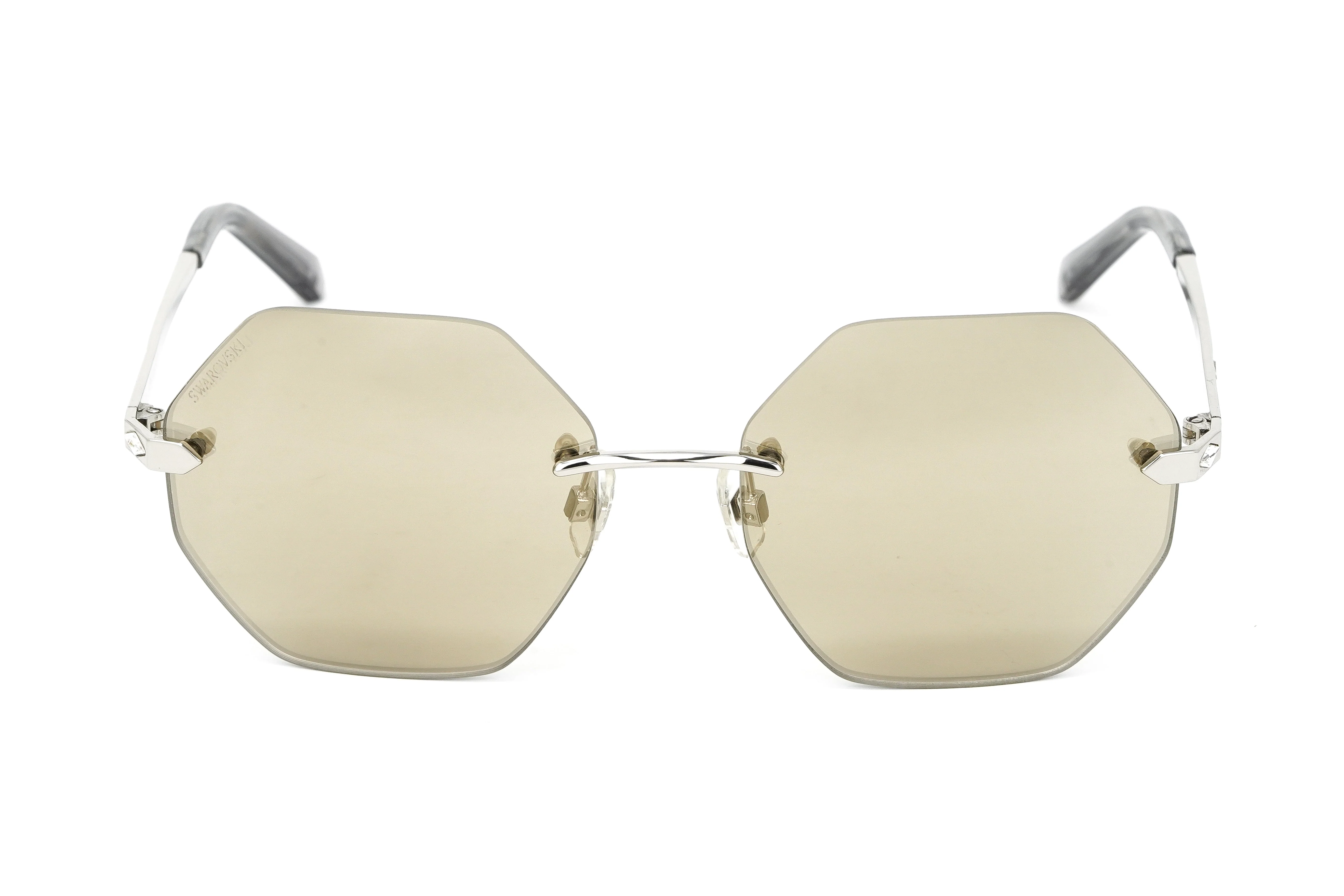 Swarovski Women's Sunglasses Hexagon Mirrored