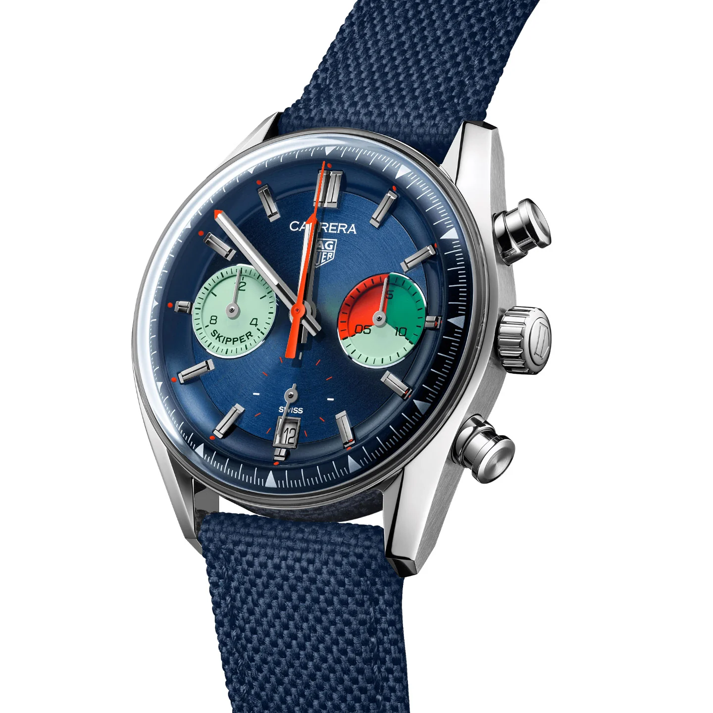 Tag Heuer Carrera Men's Blue Chronograph Skipper Watch - Image 2