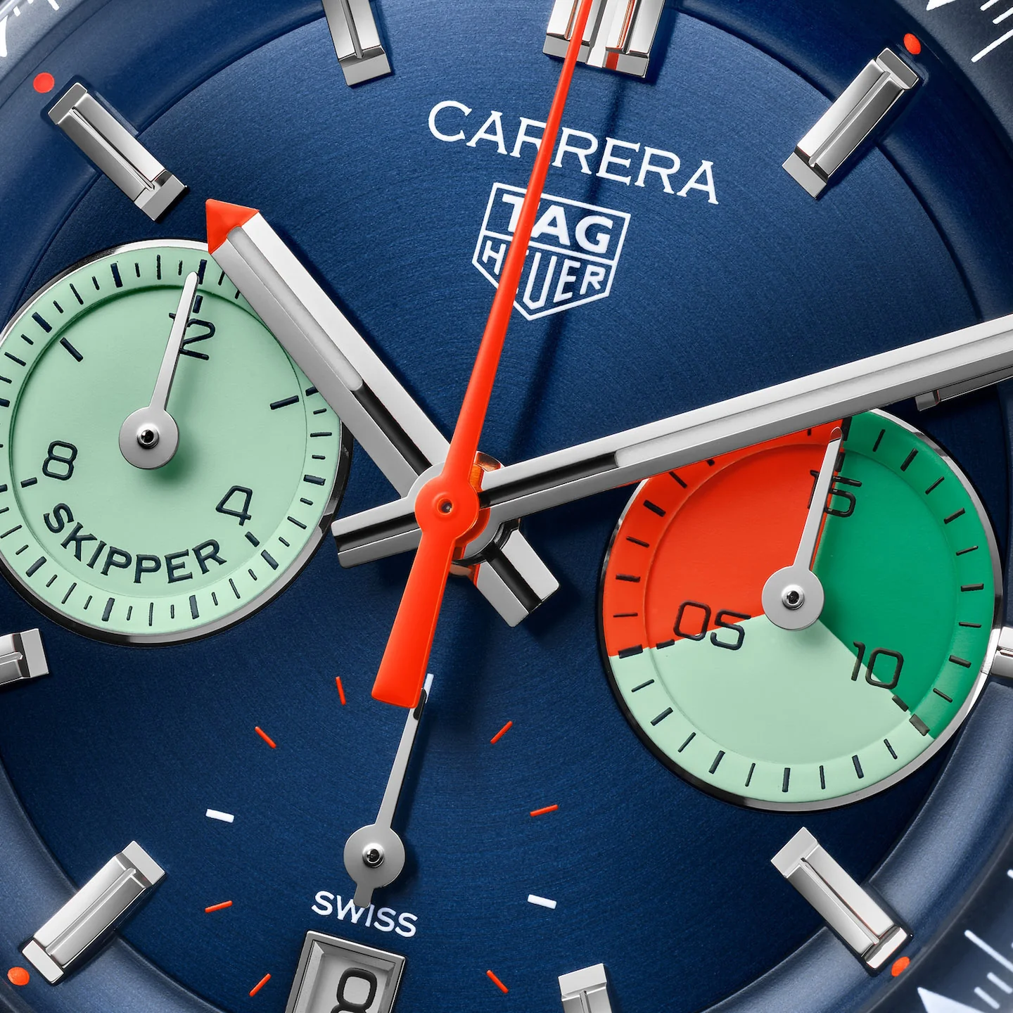 Tag Heuer Carrera Men's Blue Chronograph Skipper Watch - Image 5