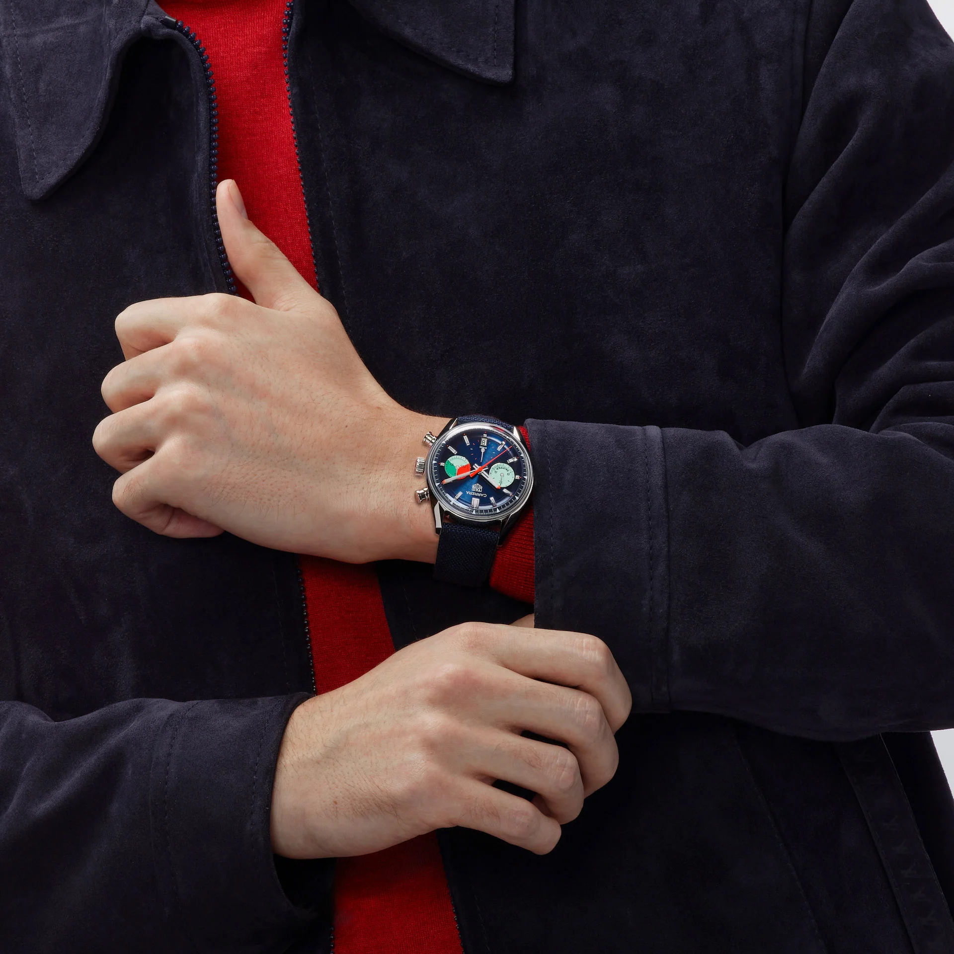 Tag Heuer Carrera Men's Blue Chronograph Skipper Watch - Image 6