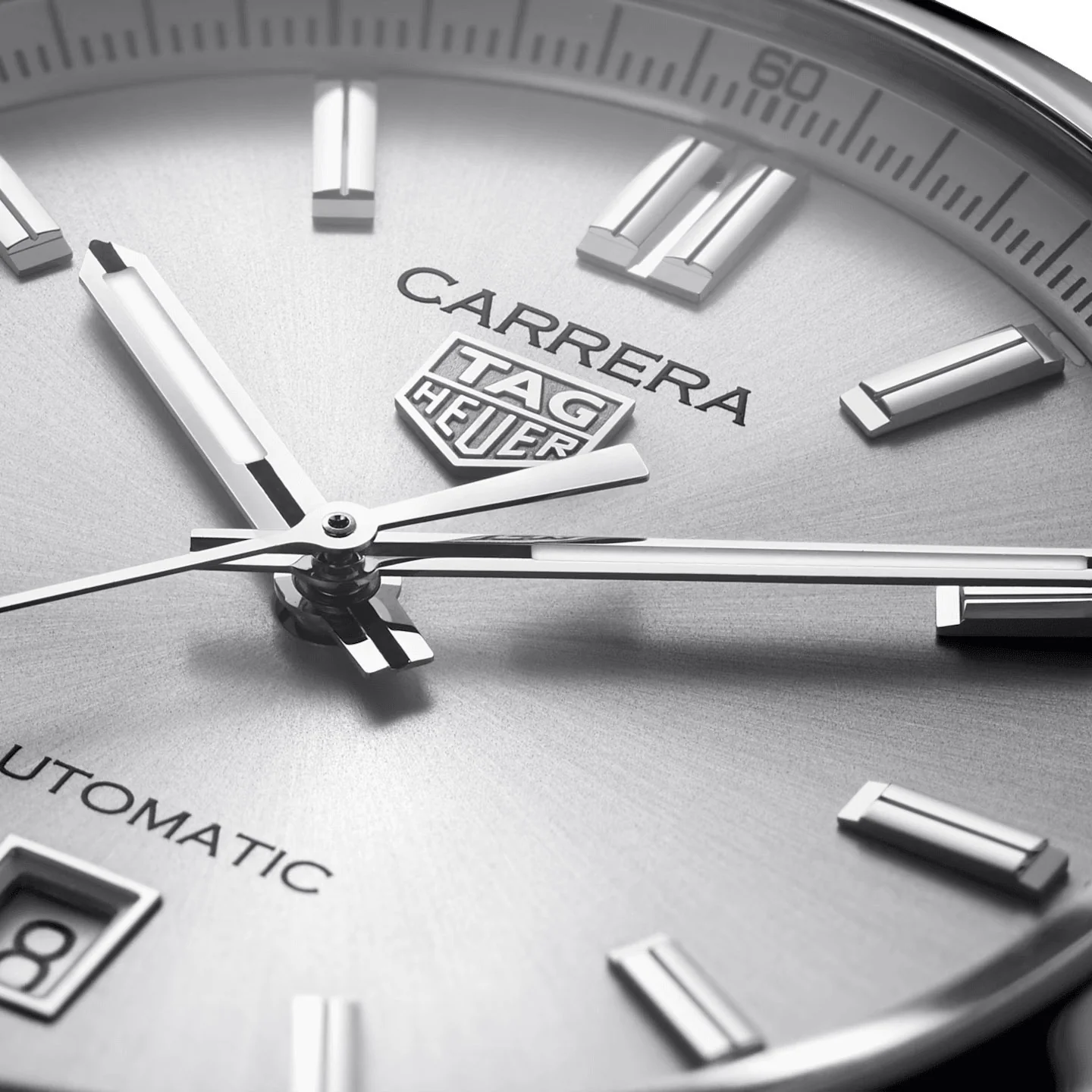 TAG Heuer Carrera Men's Silver Date Automatic Watch - Image 5