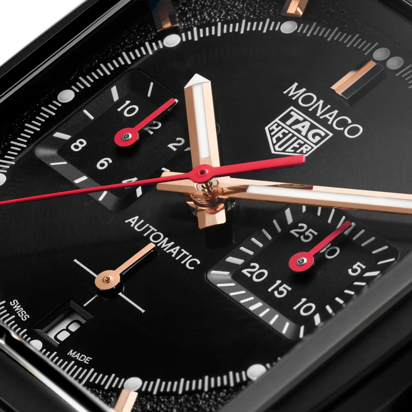 Tag Heuer Monaco Men's Black Special Edition Chronograph Watch - Image 5