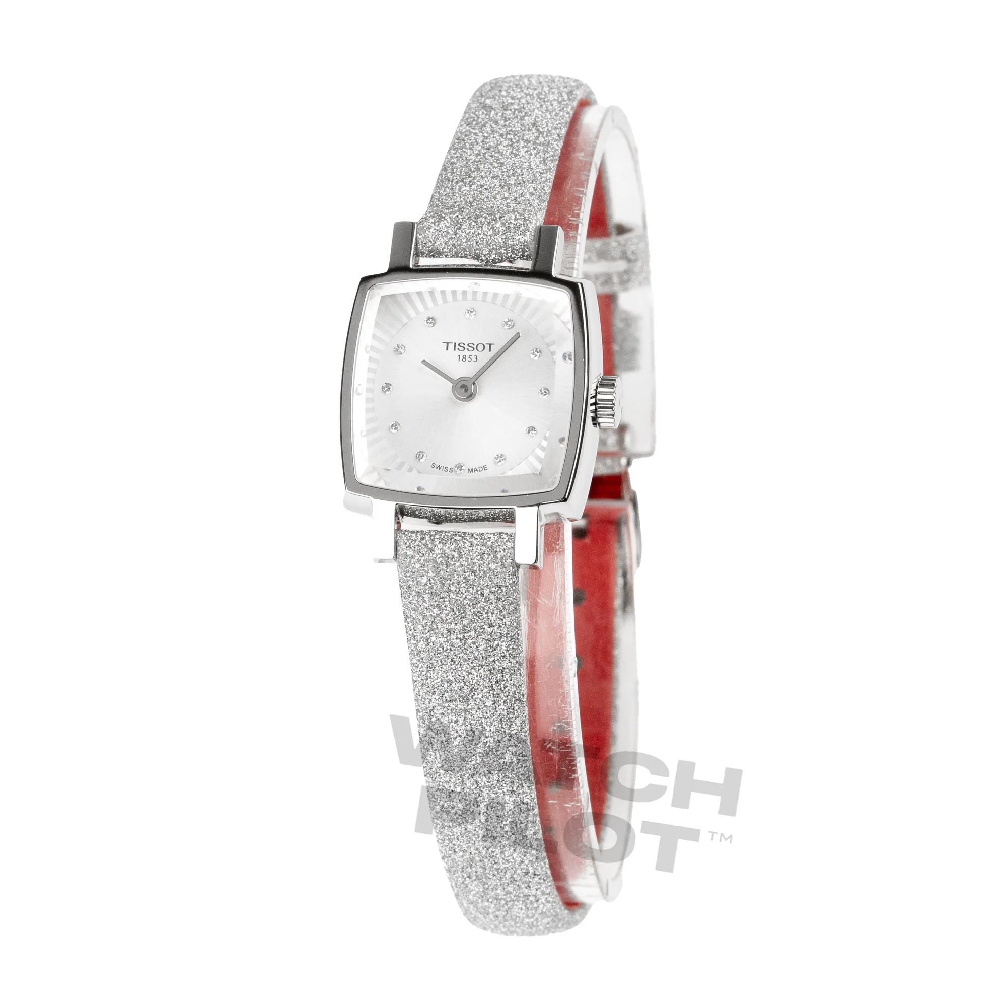Tissot Lovely Square Festive Ladies Silver Watch