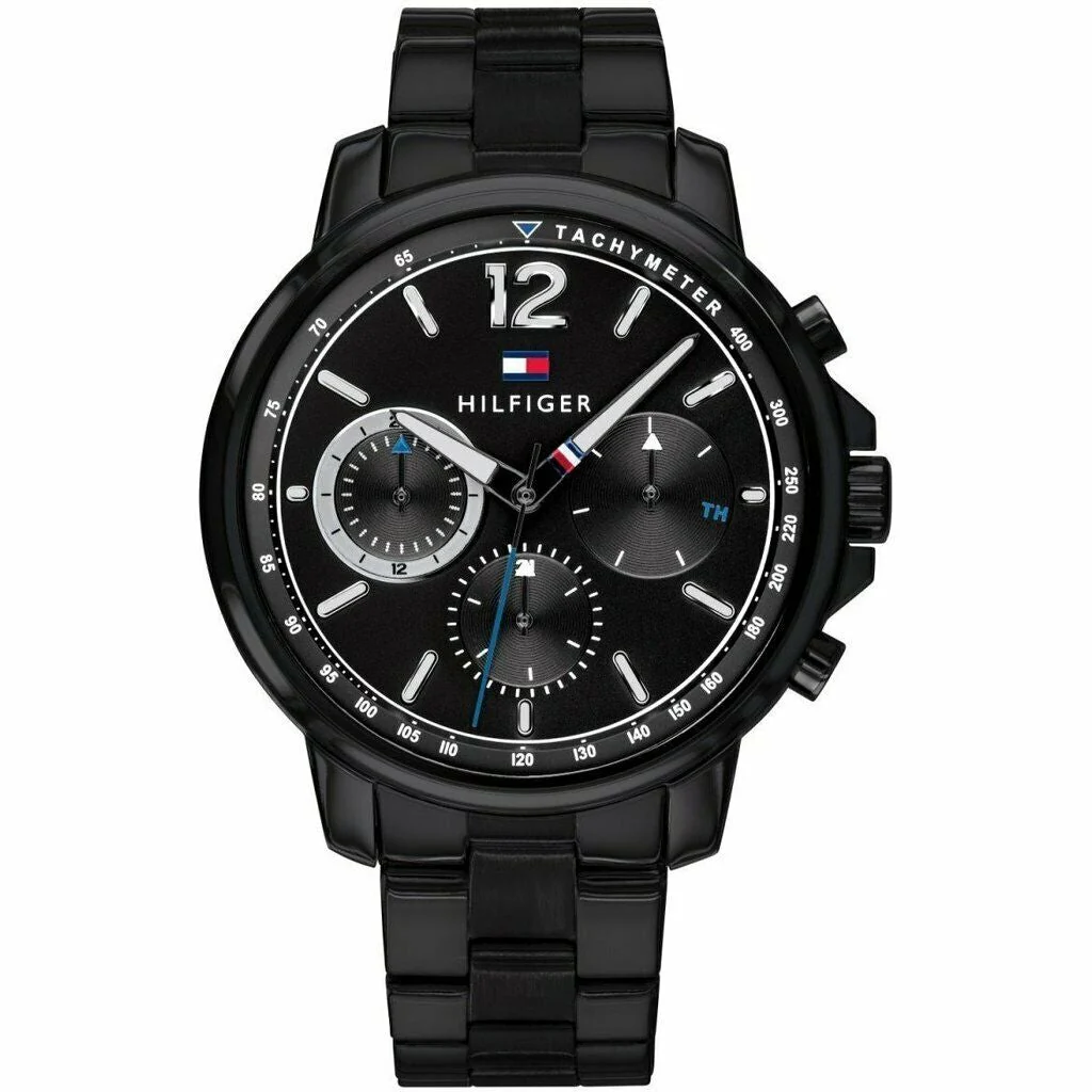 Tommy Hilfiger Men's Black Chronograph Watch