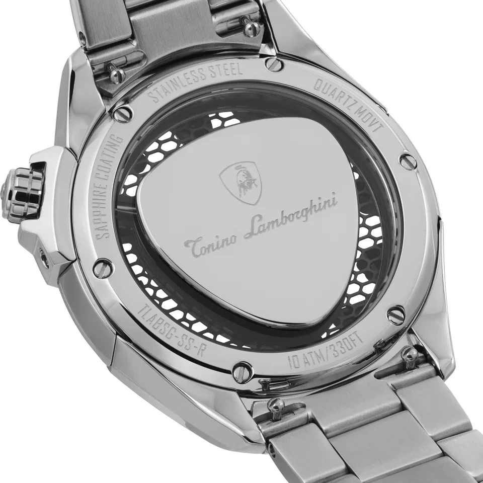 Tonino Lamborghini Shock ABS Men's Silver Blue Watch - Image 3