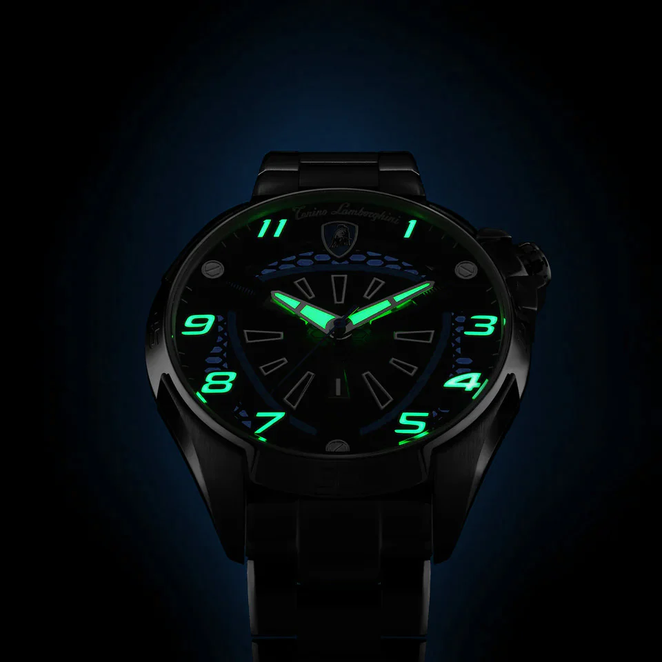 Tonino Lamborghini Shock ABS Men's Silver Blue Watch - Image 5