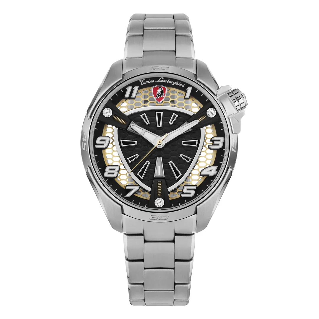 Tonino Lamborghini Shock ABS Men's Silver Watch