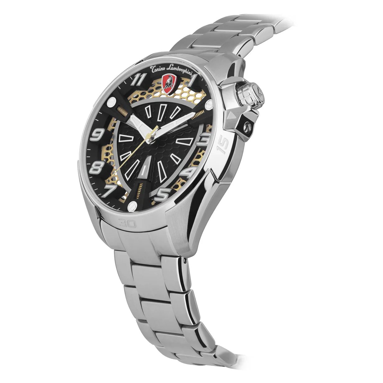 Tonino Lamborghini Shock ABS Men's Silver Watch - Image 2