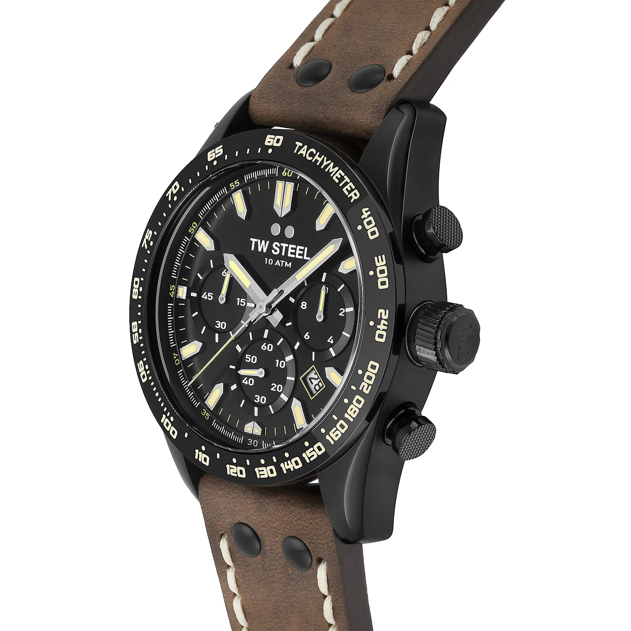 TW Steel Men's Brown Chrono Sport Watch CHS1 - Image 2