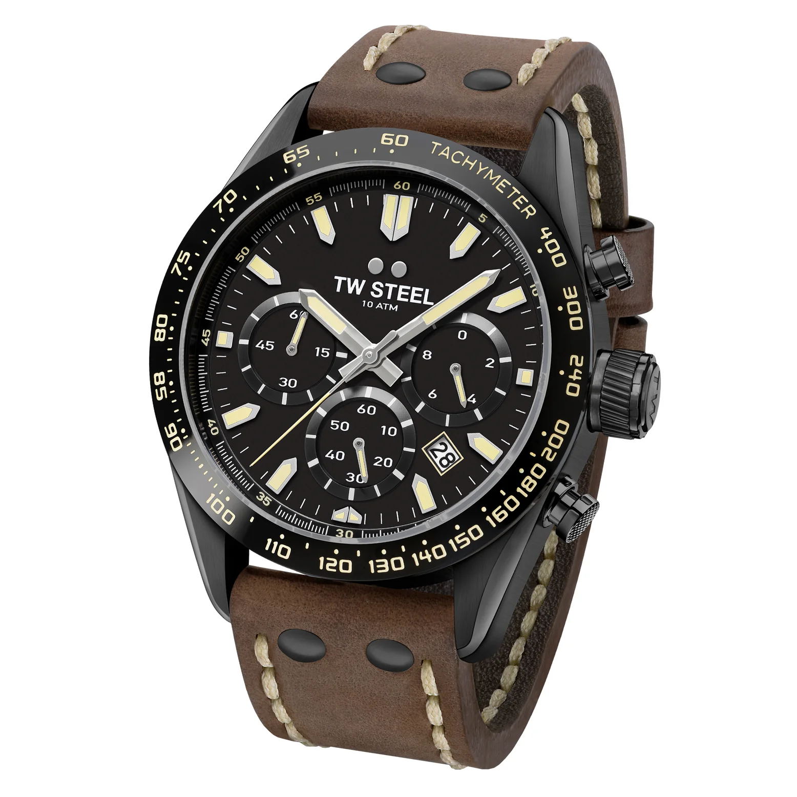 TW Steel Men's Brown Chrono Sport Watch CHS1 - Image 3