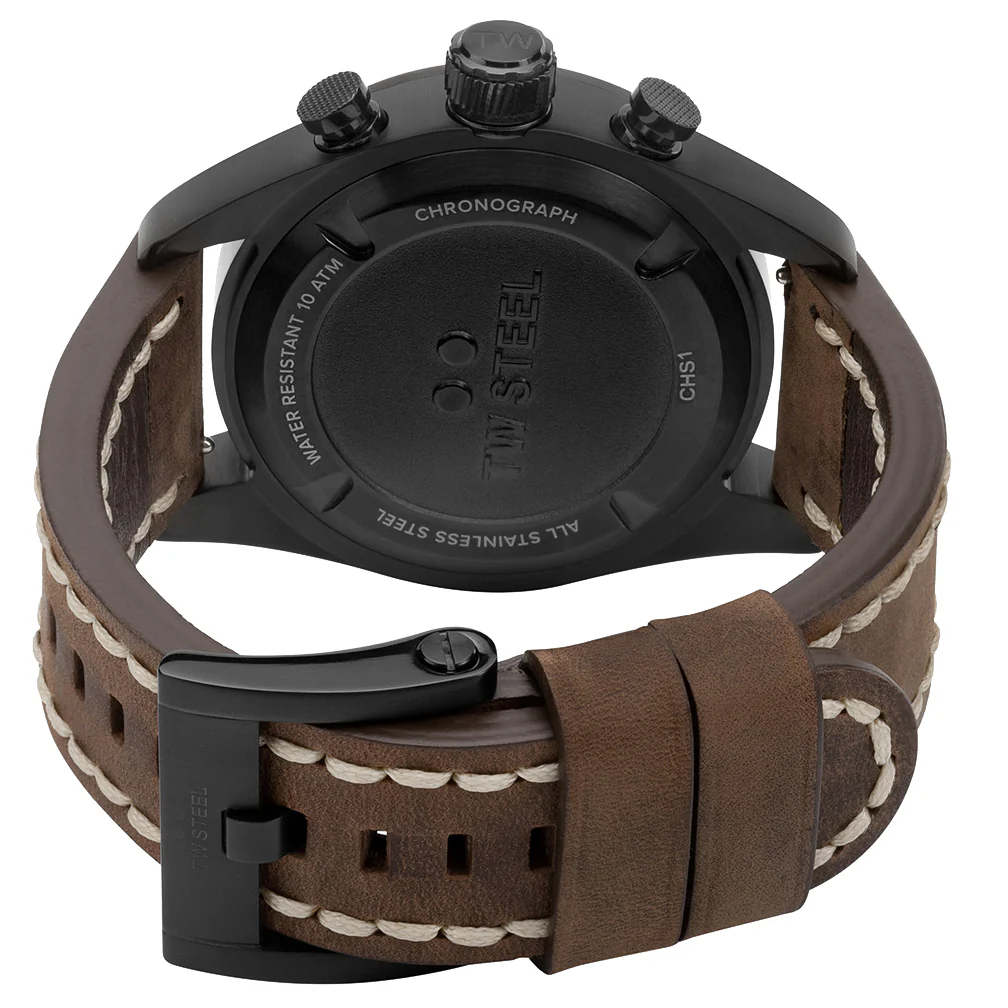 TW Steel Men's Brown Chrono Sport Watch CHS1 - Image 4