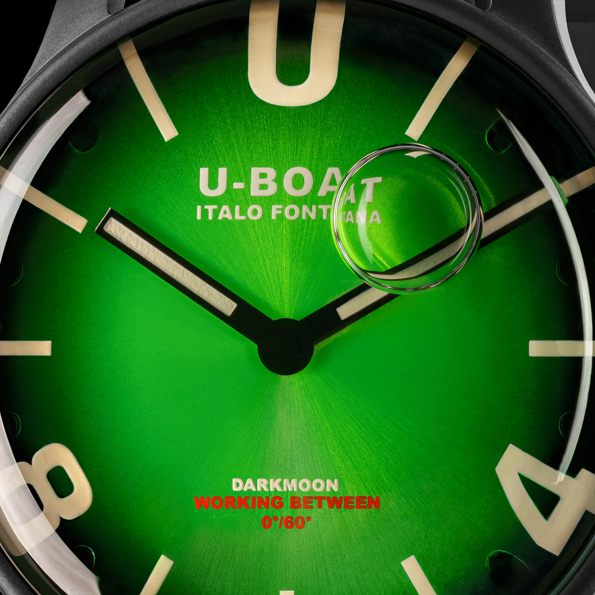 U-Boat Men's Darkmoon Green Watch - Image 3
