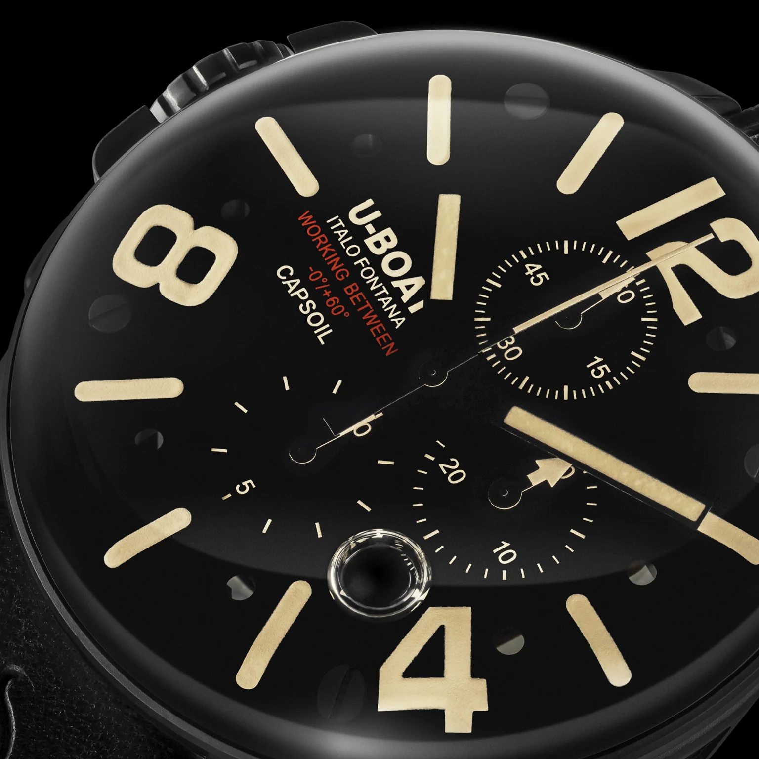 U-Boat Capsoil Chronograph Oil Immersion Men’s Black Watch - Image 3